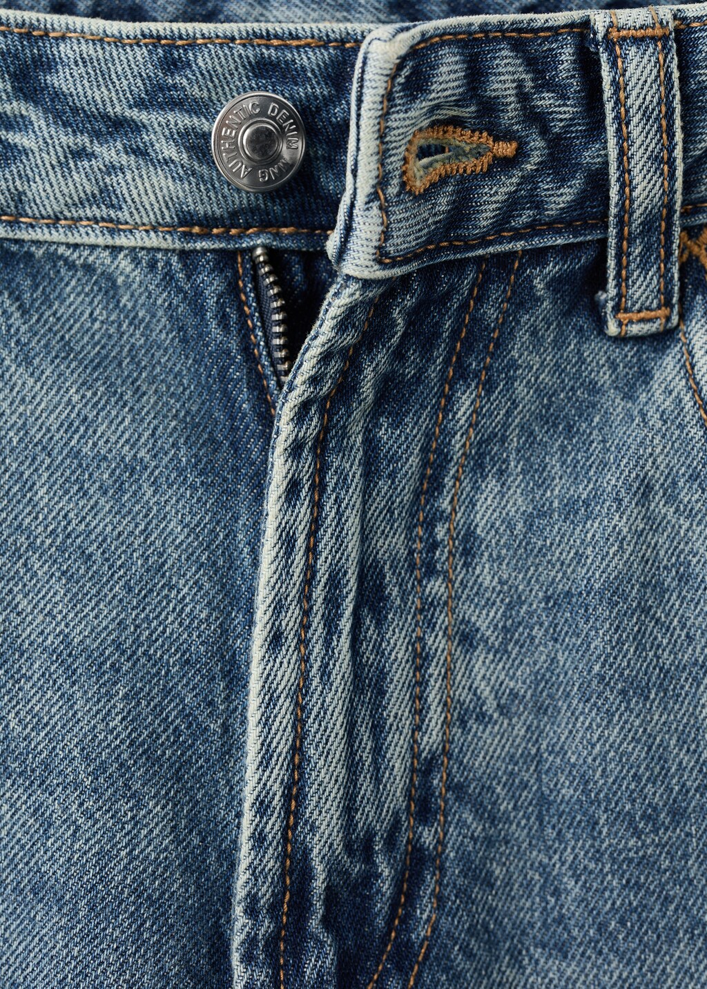 Straight cotton jeans