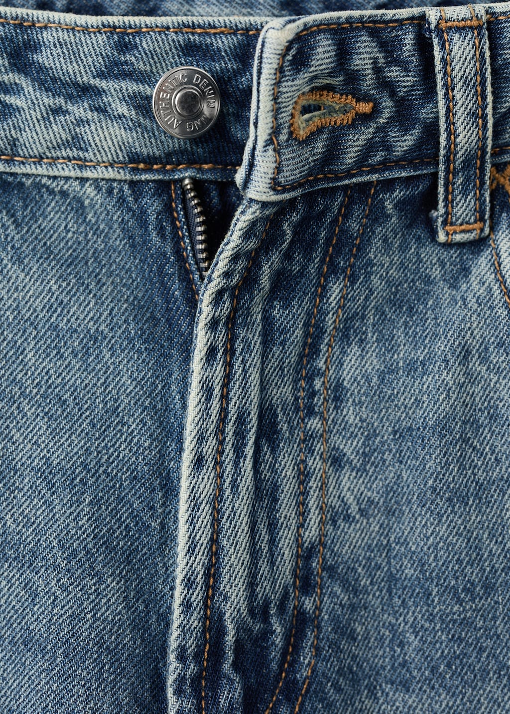 Straight cotton jeans