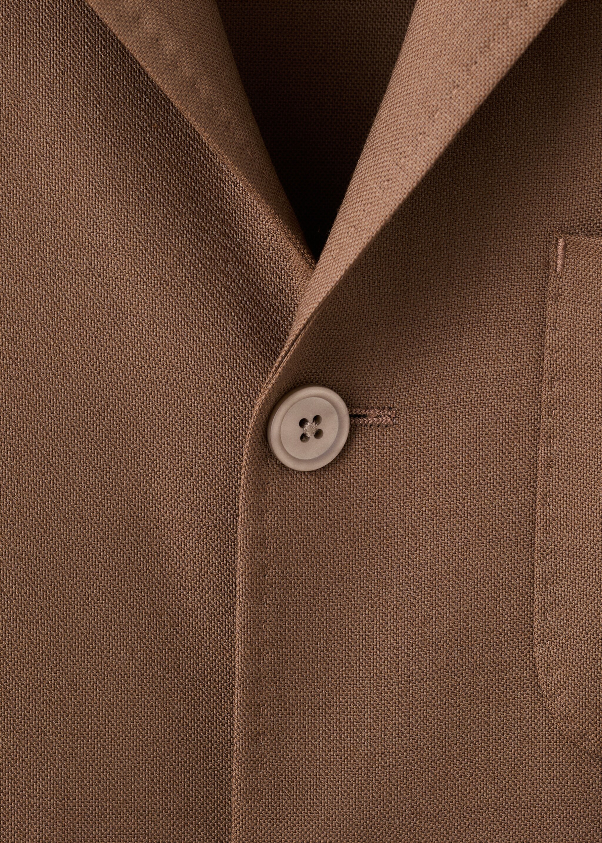 Veste costume flanelle laine italienne - Détail de l'article 8, Orange. Ref: 17098271-00.
