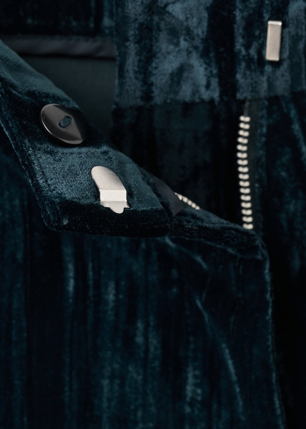 Straight velvet pants