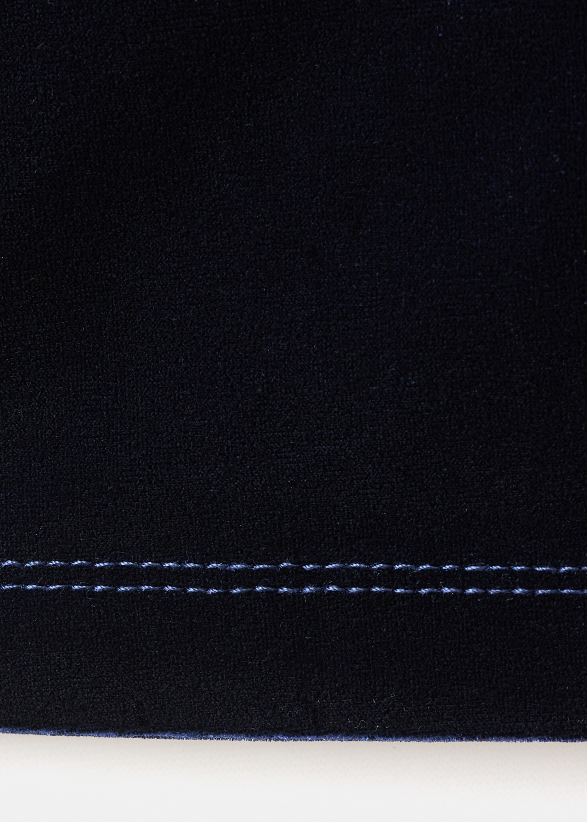 Velvet halter neck dress - Details of the article 0, Navy. Ref: 17098279-00.