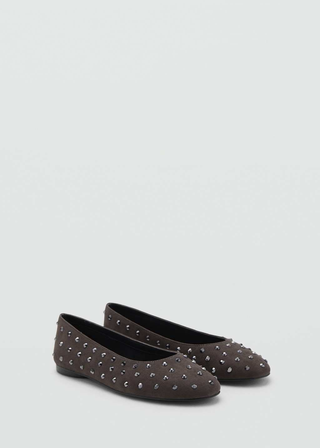 Studded ballet flats