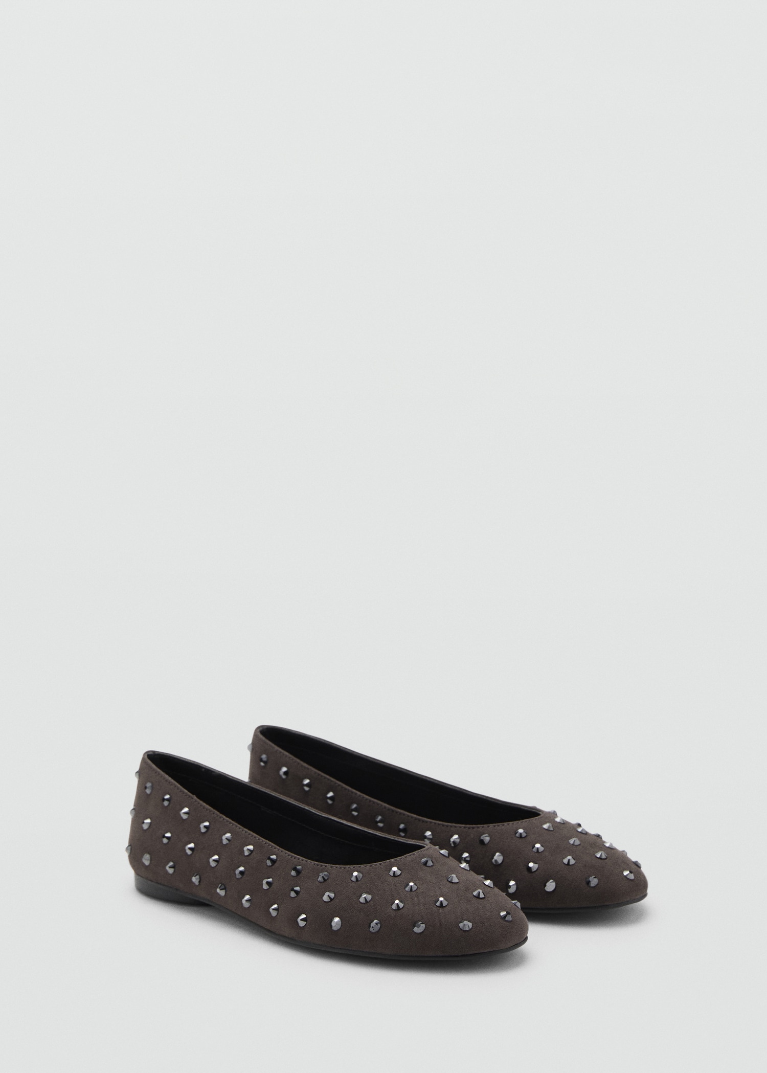 Studded ballet flats MANGO Canada - Main Image