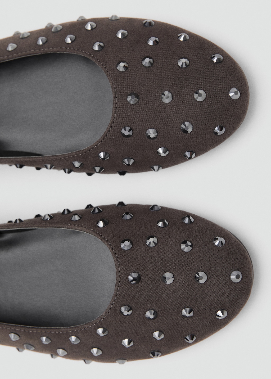 Studded ballet flats