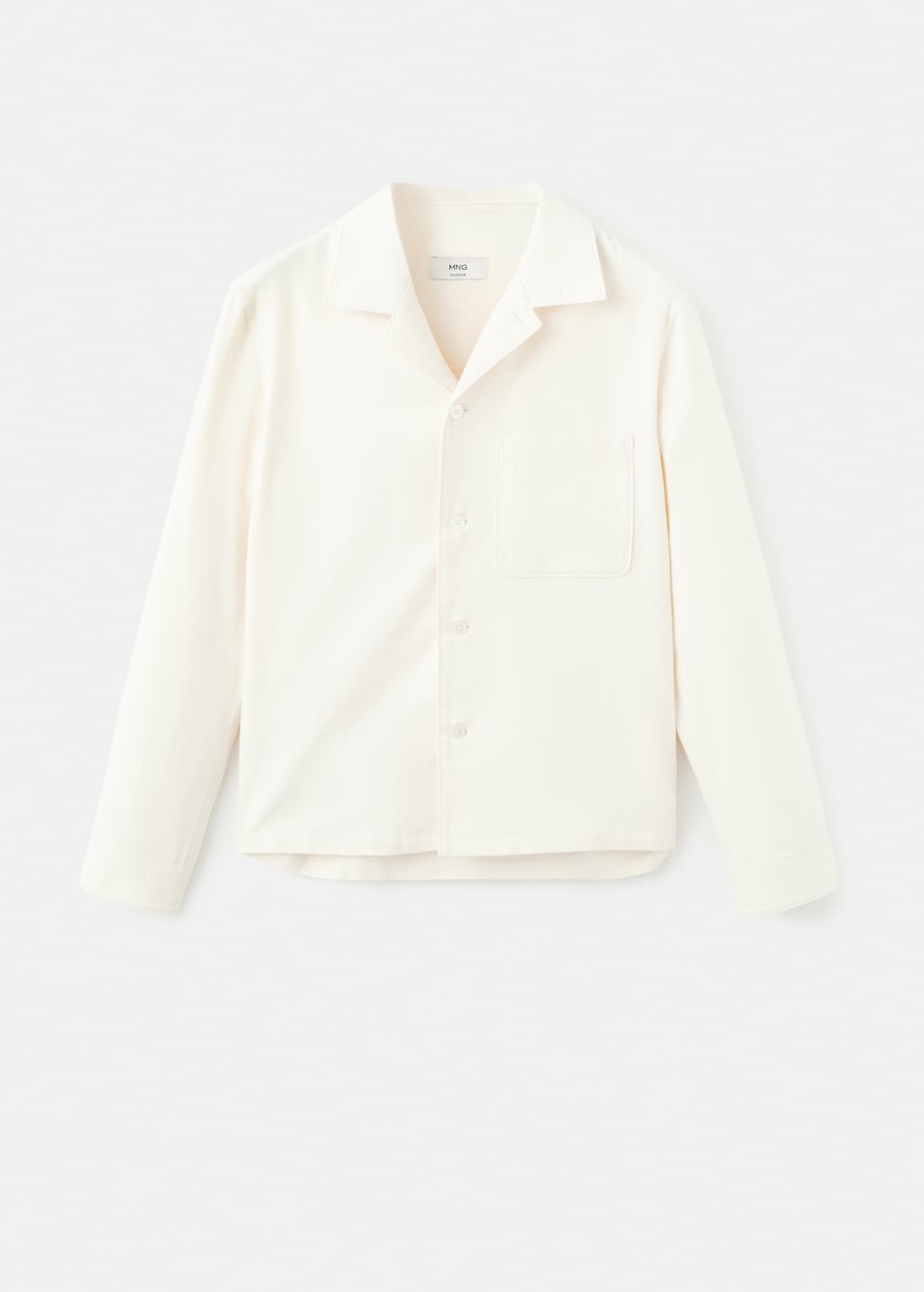 100% cotton overshirt with pockets