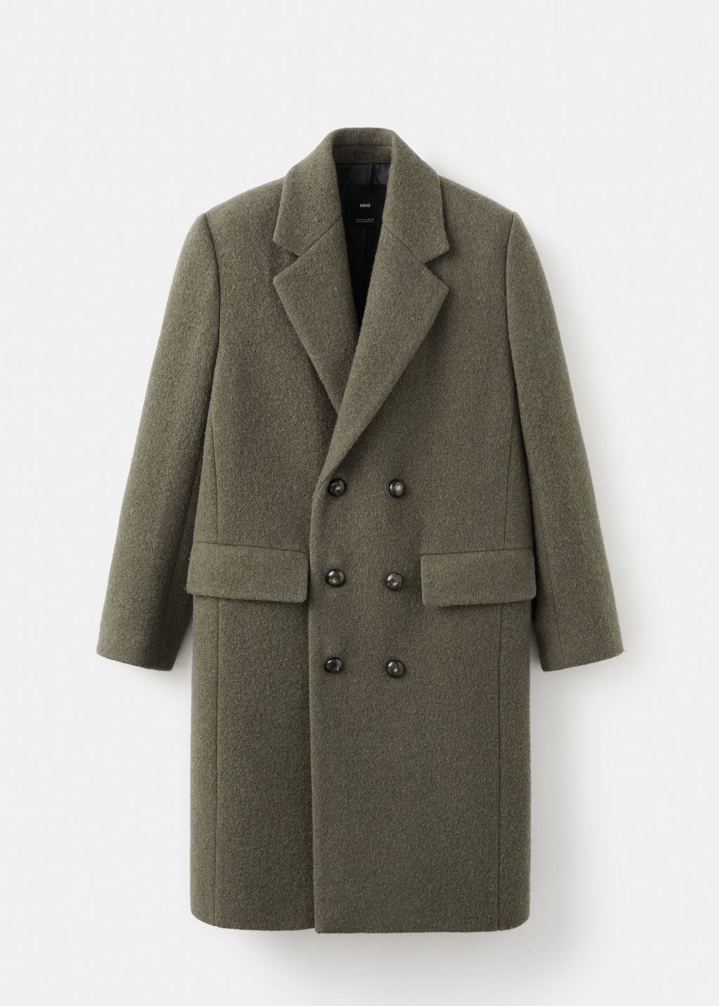 Double-breasted wool coat - image 5