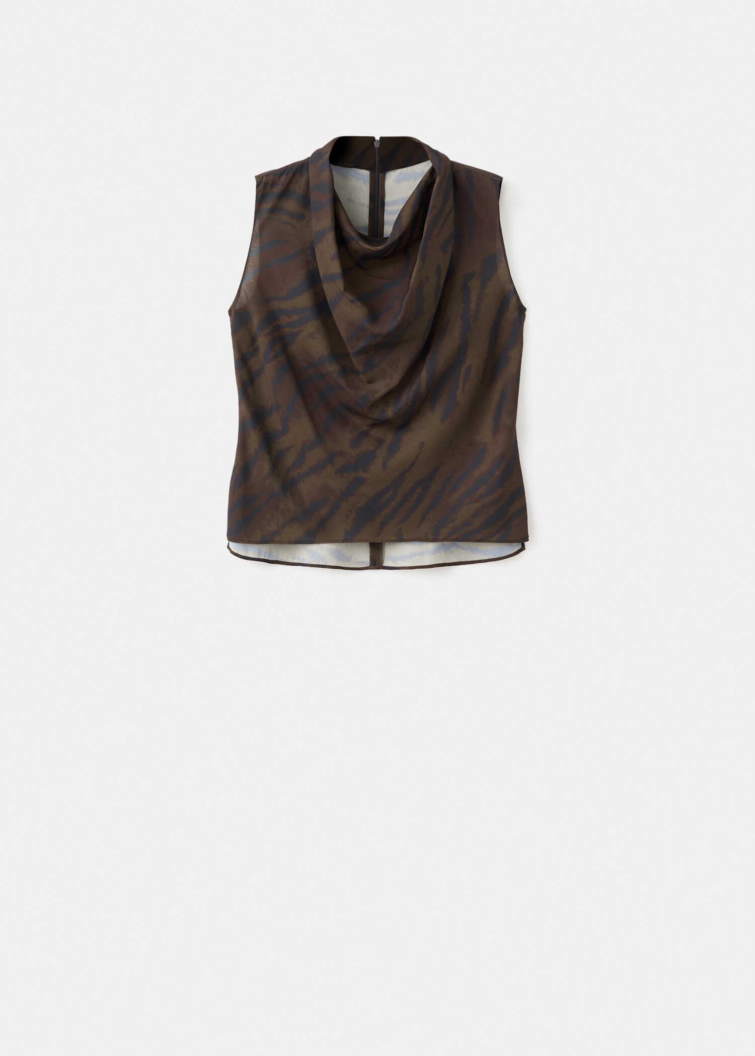 Brusa animal print coll drapejat - Article sense model