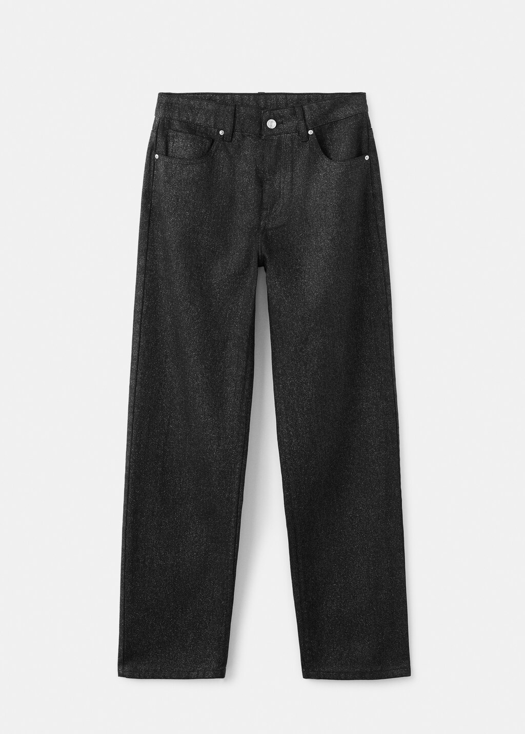 Mango Shiny straight-leg jeans