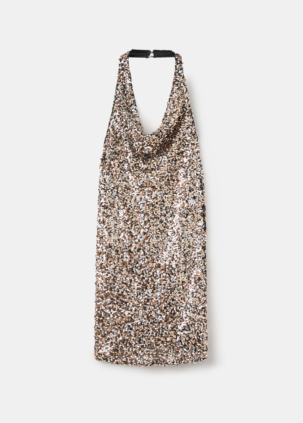 Sequin dress with open back