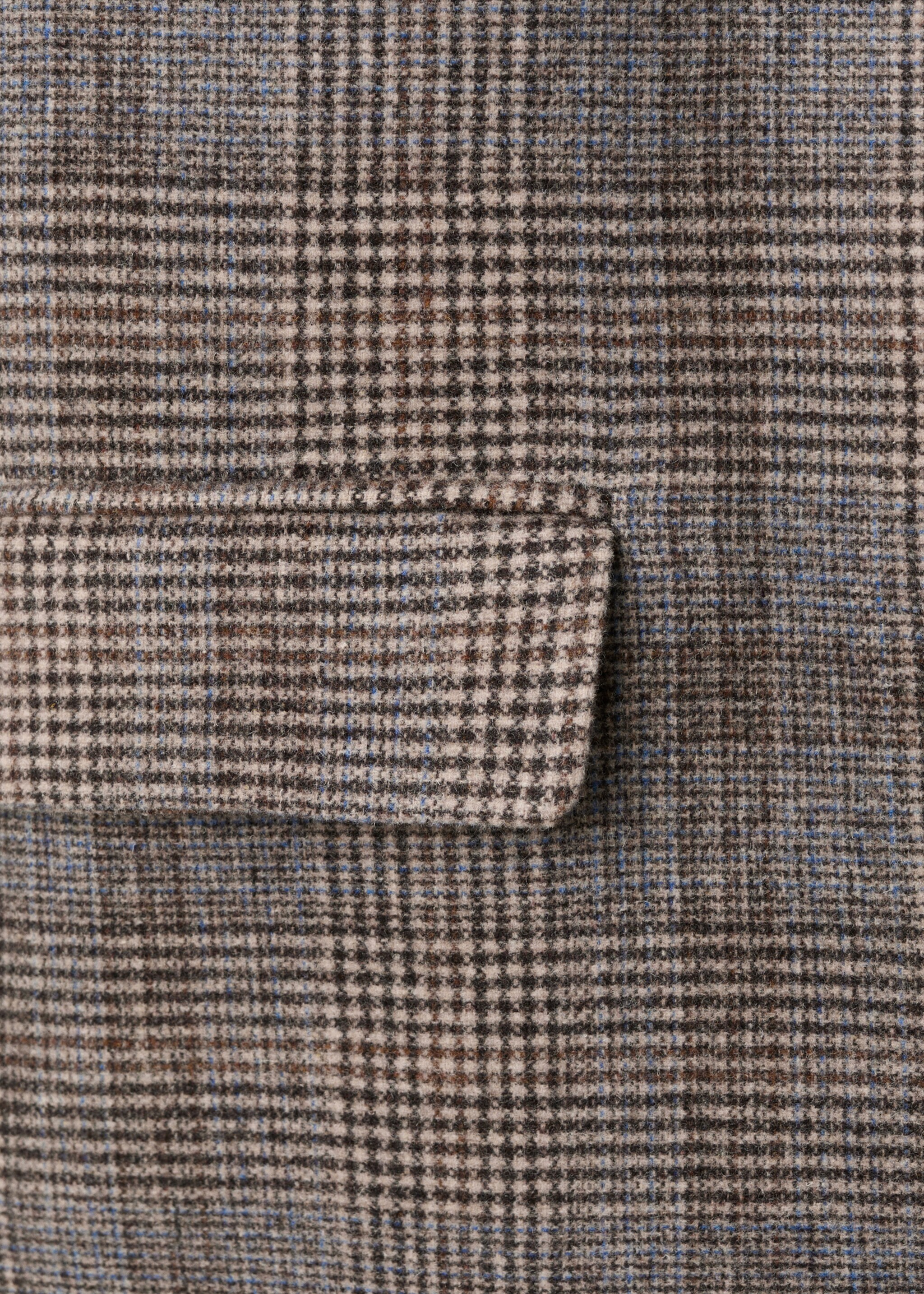 Wool check blazer - Details of the article 0, Brown. Ref: 17098636-00.