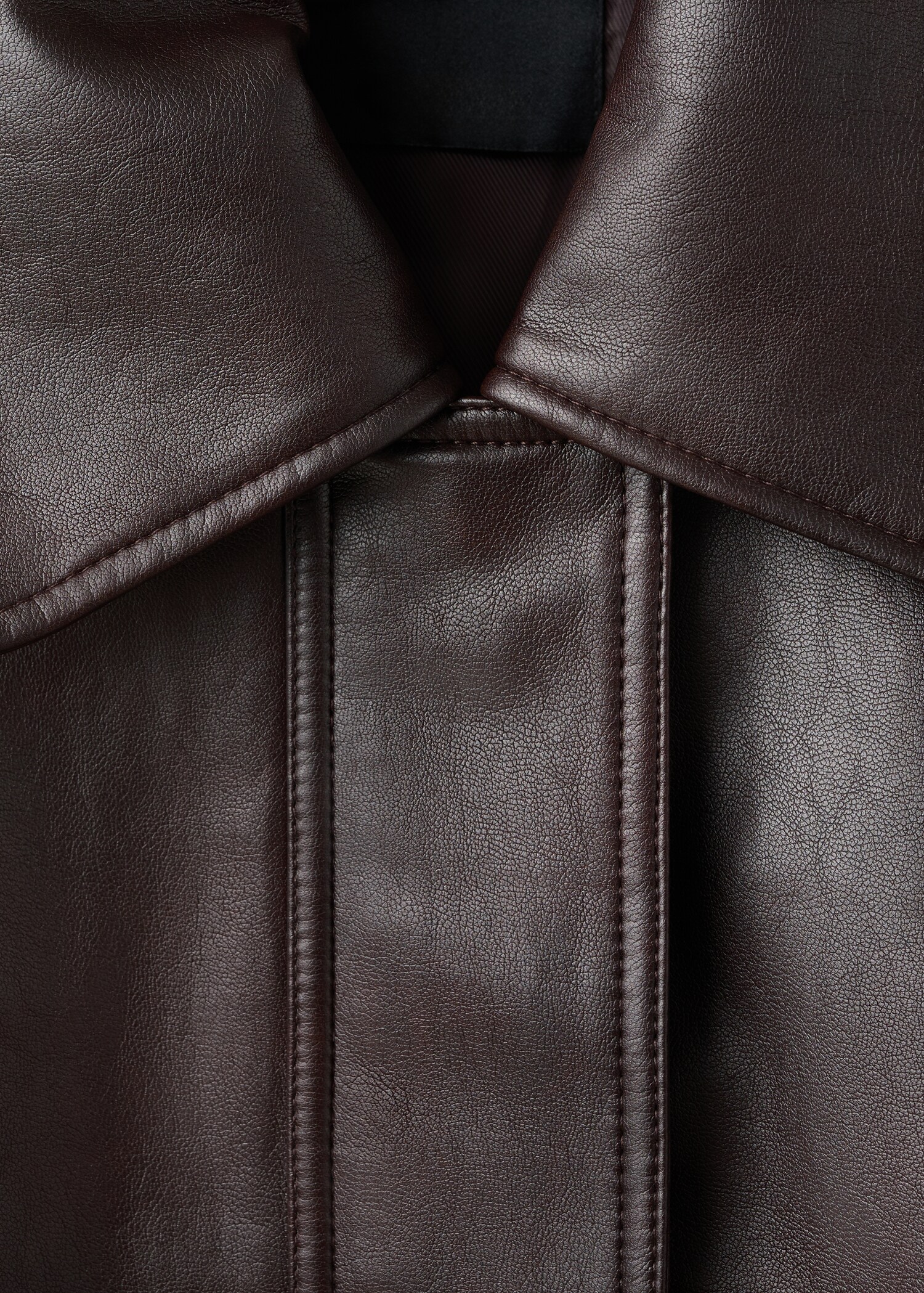 Oversized leather-effect jacket - Details of the article 8