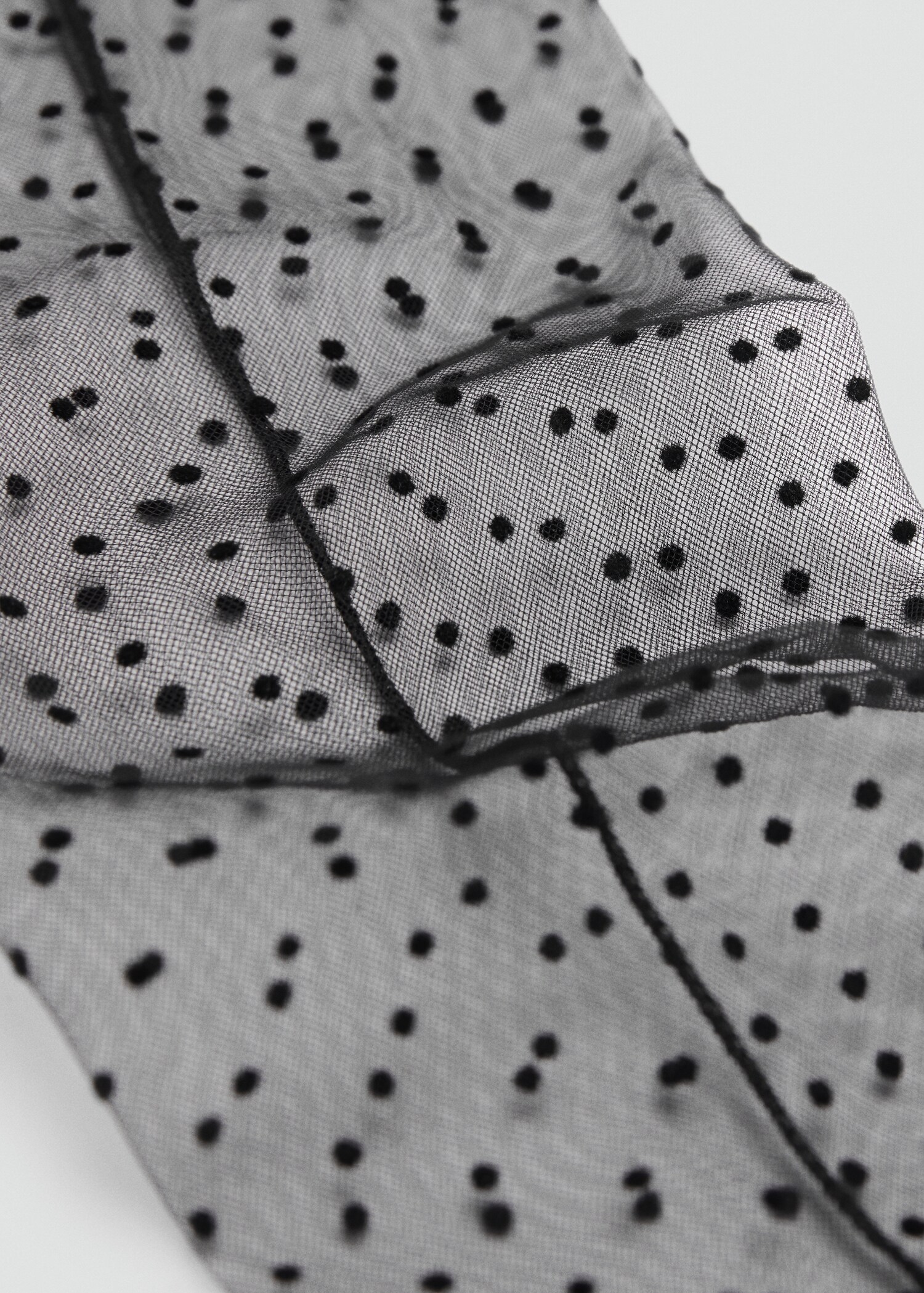 Polka dot semi-transparent socks - Medium plane