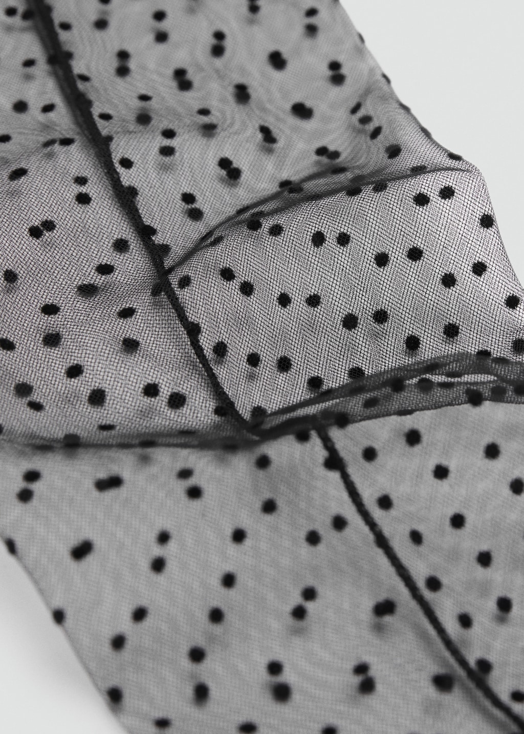 Polka-dot semi-transparent socks