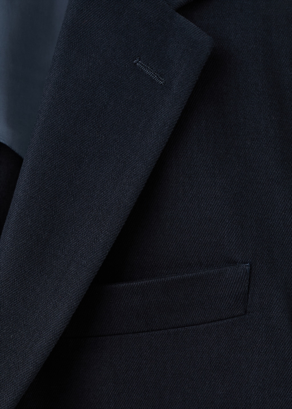 Slim fit cotton blazer