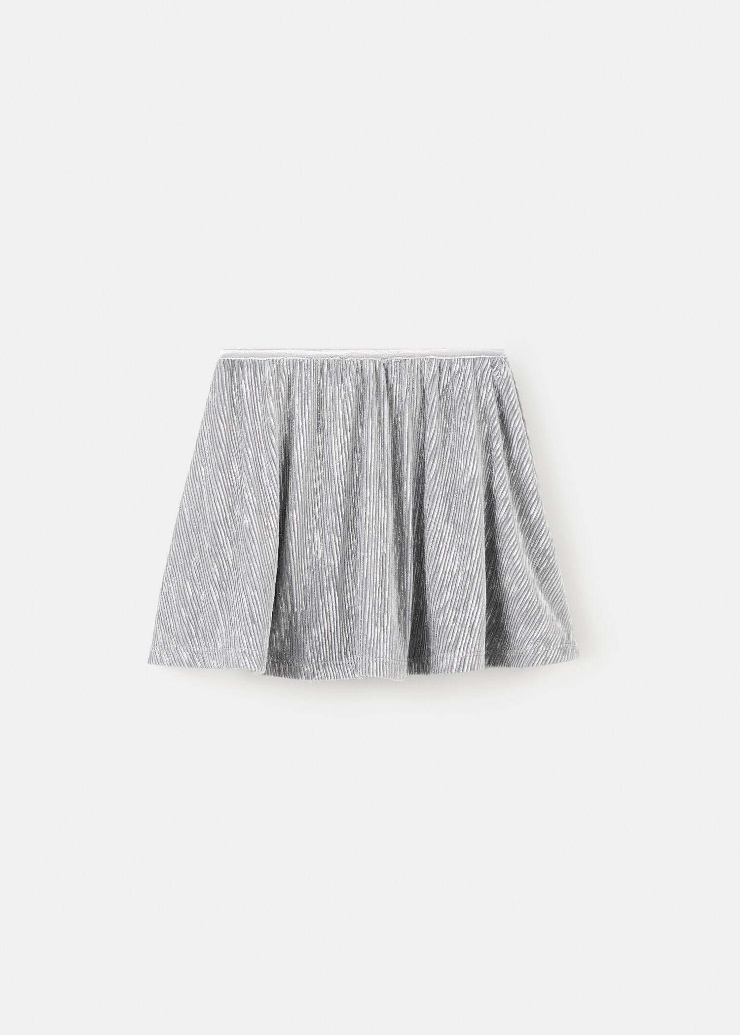 Metallic pleated skirt - Reverse of the article