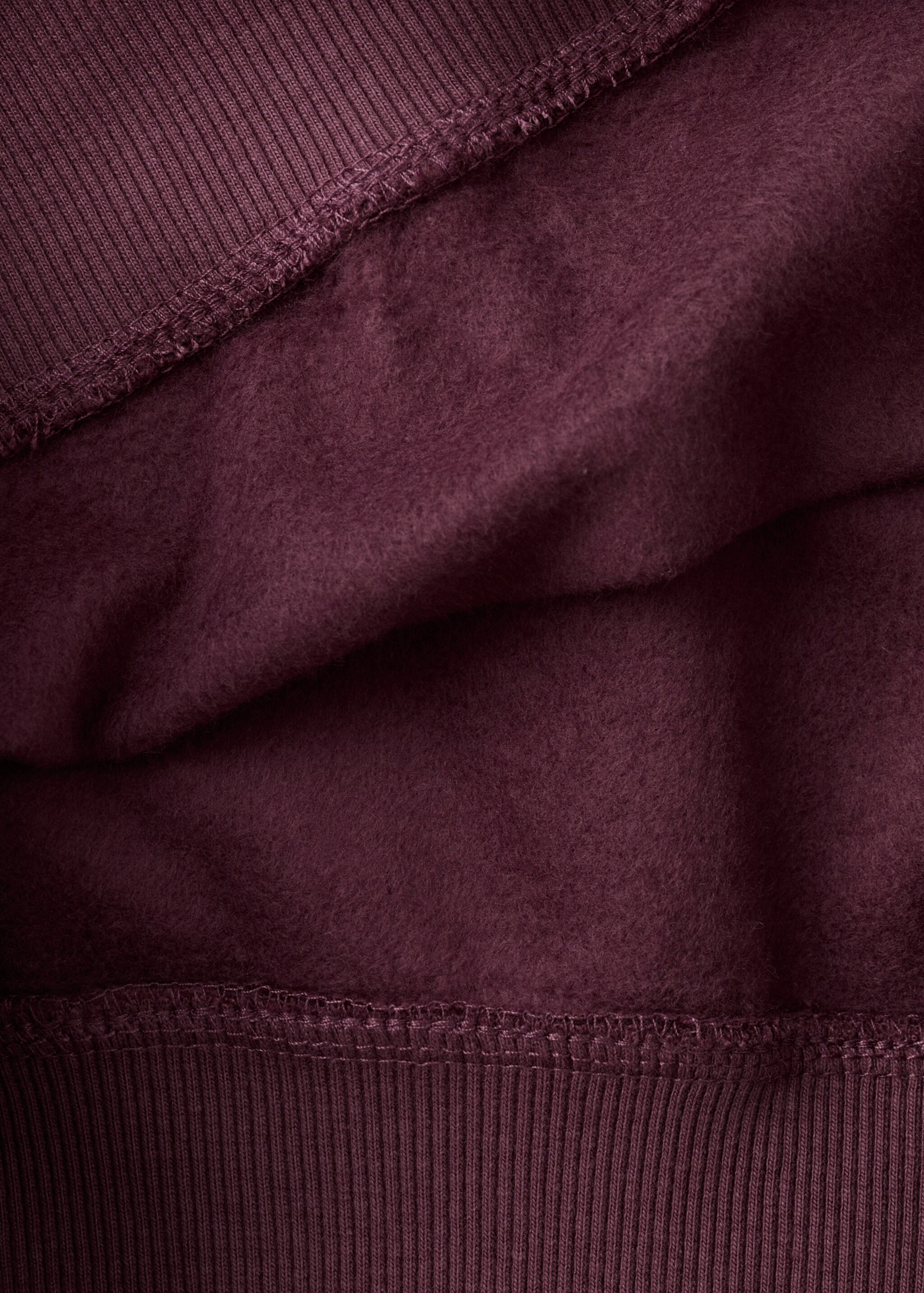 Printed cotton sweatshirt - Details of the article 0, Maroon. Ref: 17099097-00.