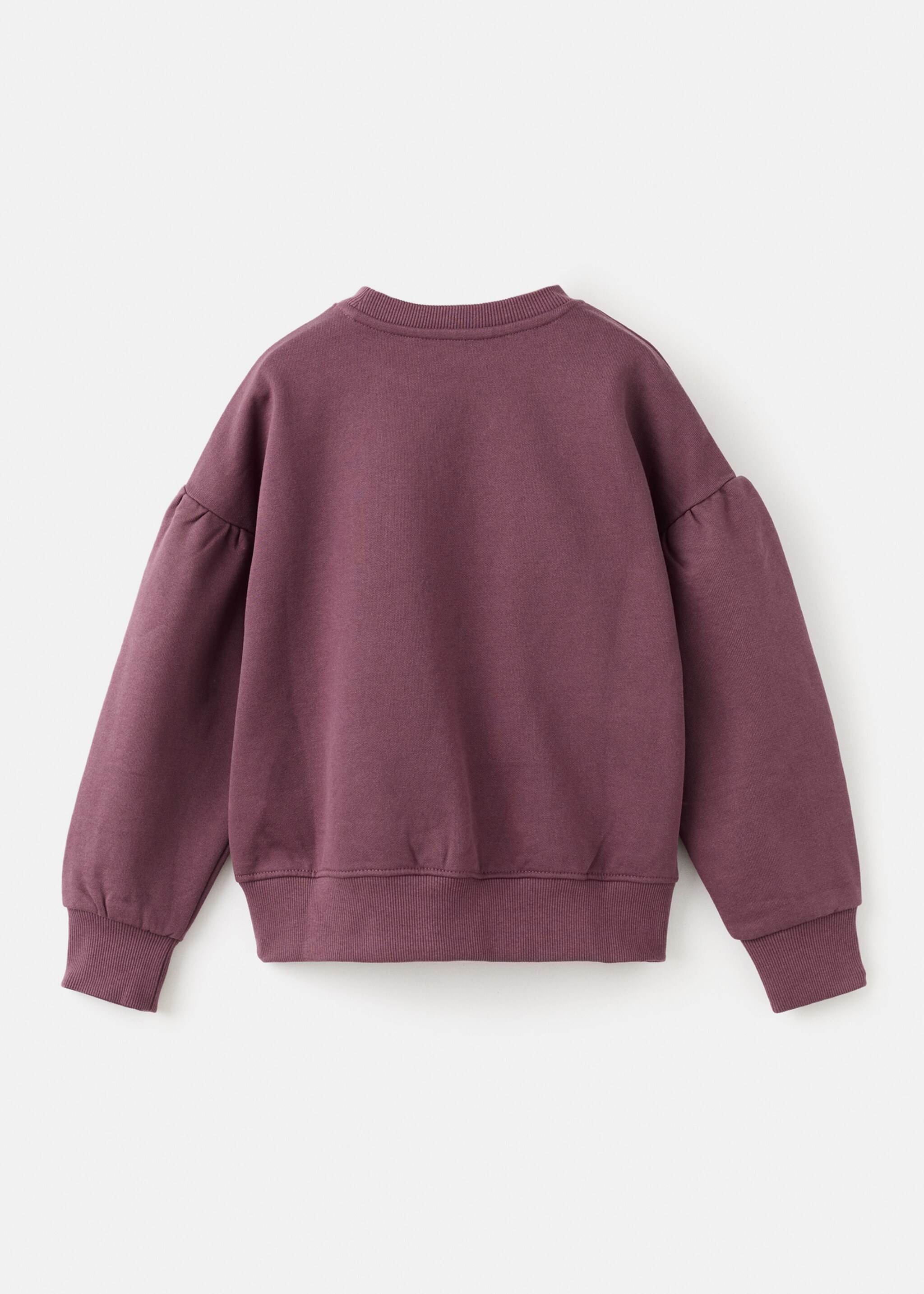 Printed cotton sweatshirt - Reverse of the article, Maroon. Ref: 17099097-00.