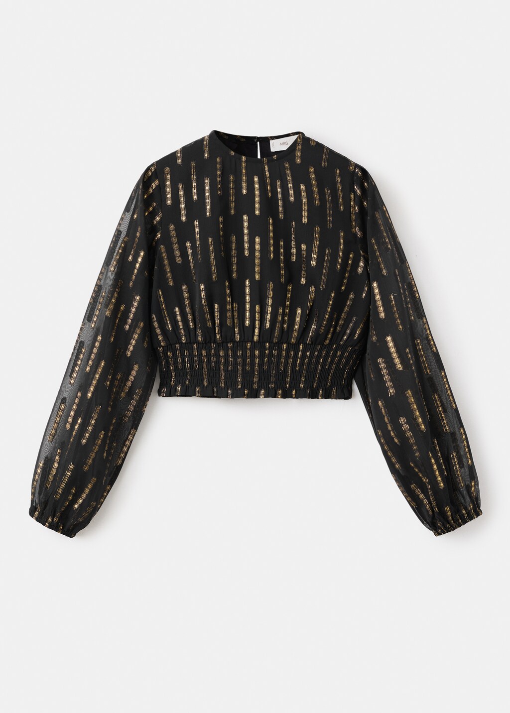 Blouse with lurex details