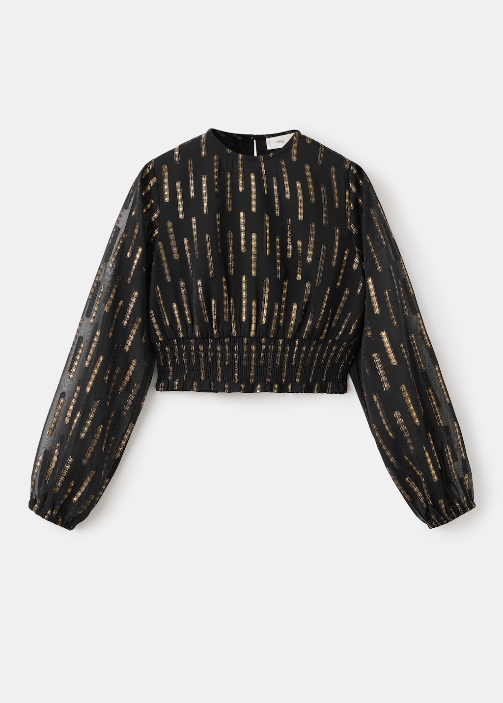 Blouse with lurex details