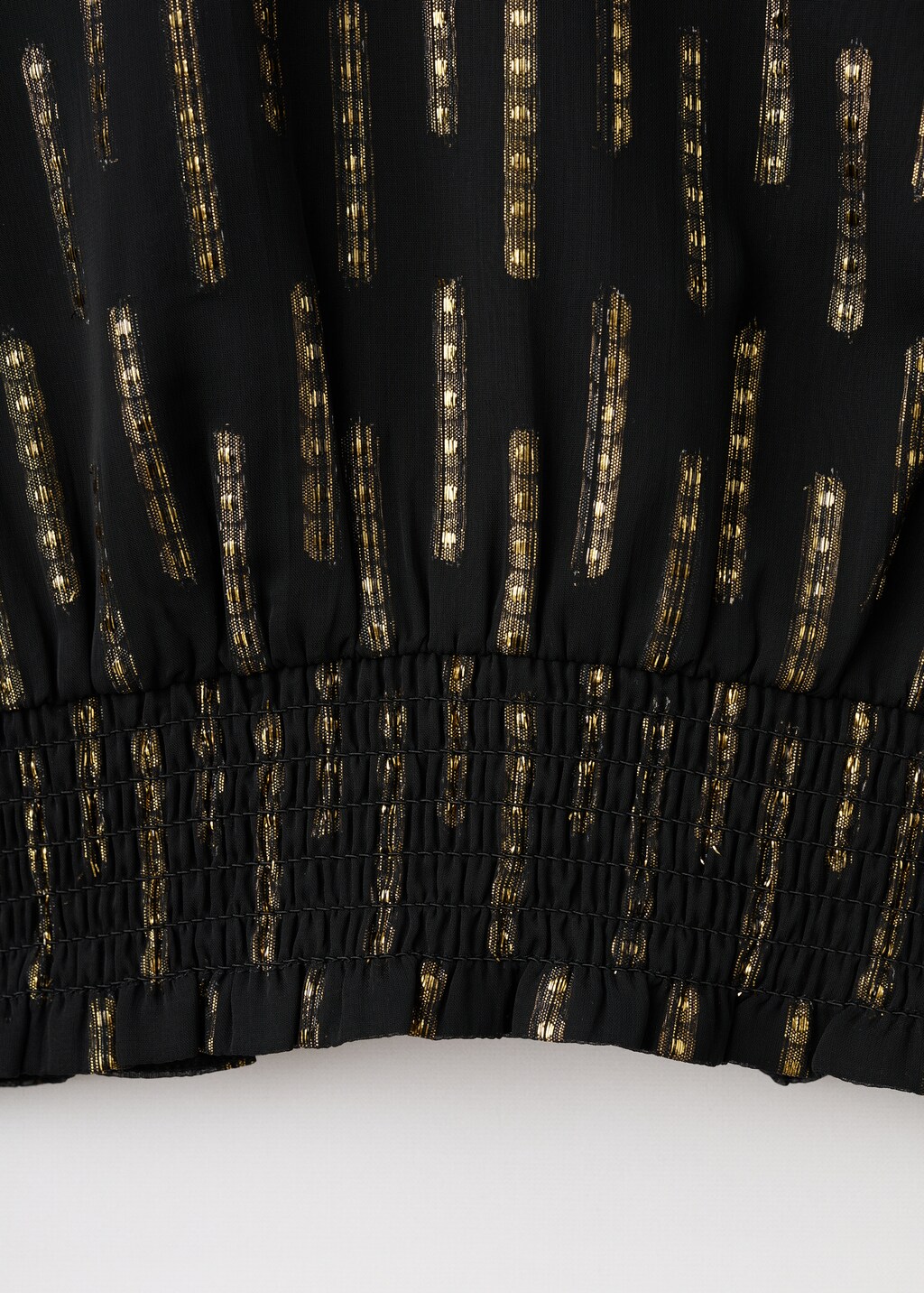 Blouse with lurex details