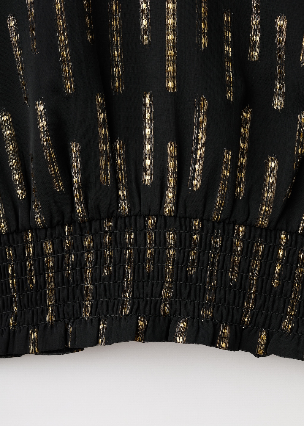 Blouse with lurex details