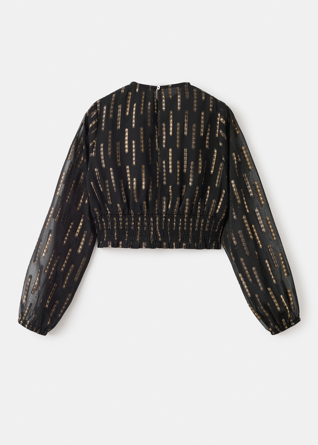 Blouse with lurex details