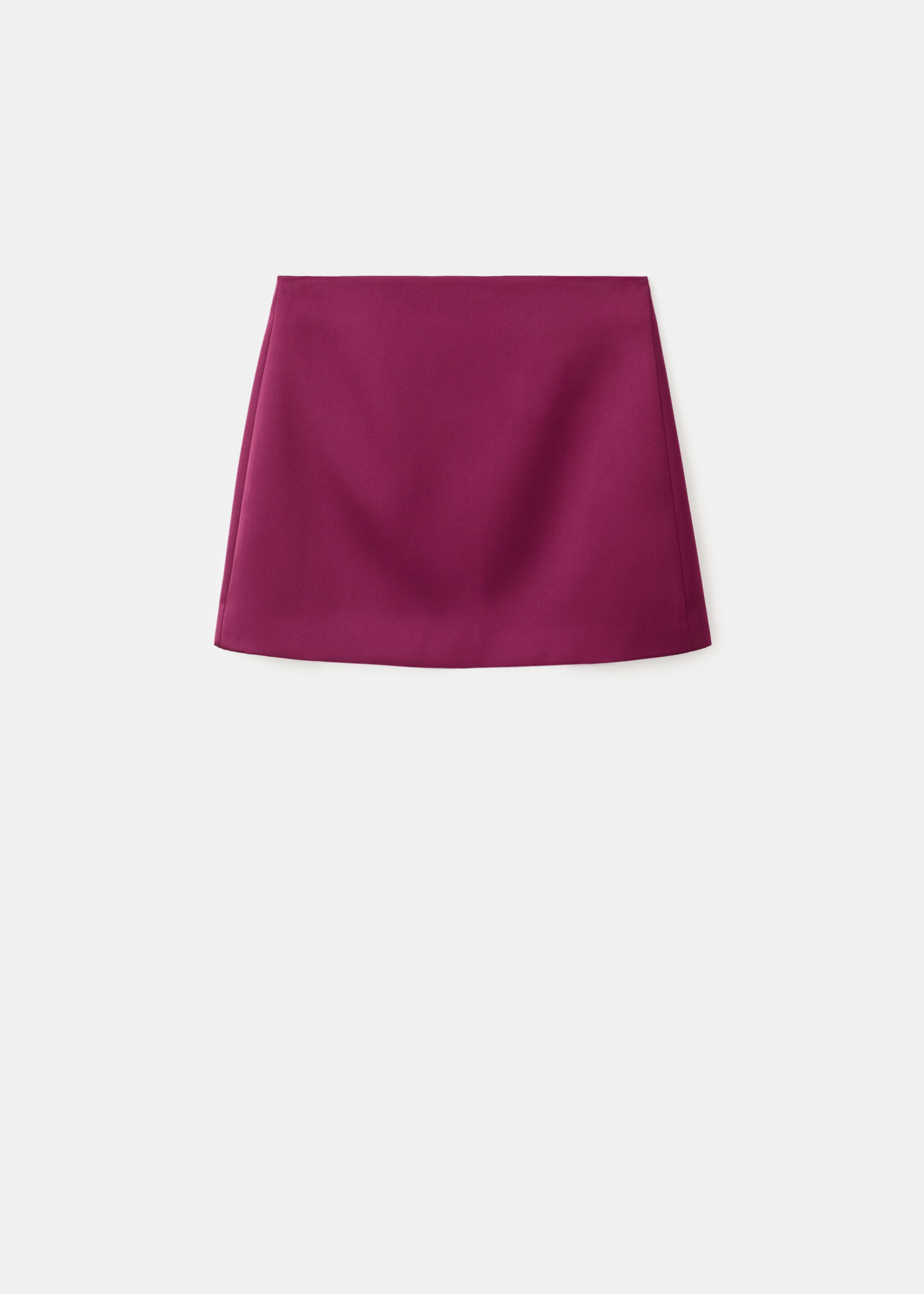 Satin short skirt - Article without model, Grapefruit. Ref: 17099107-00.