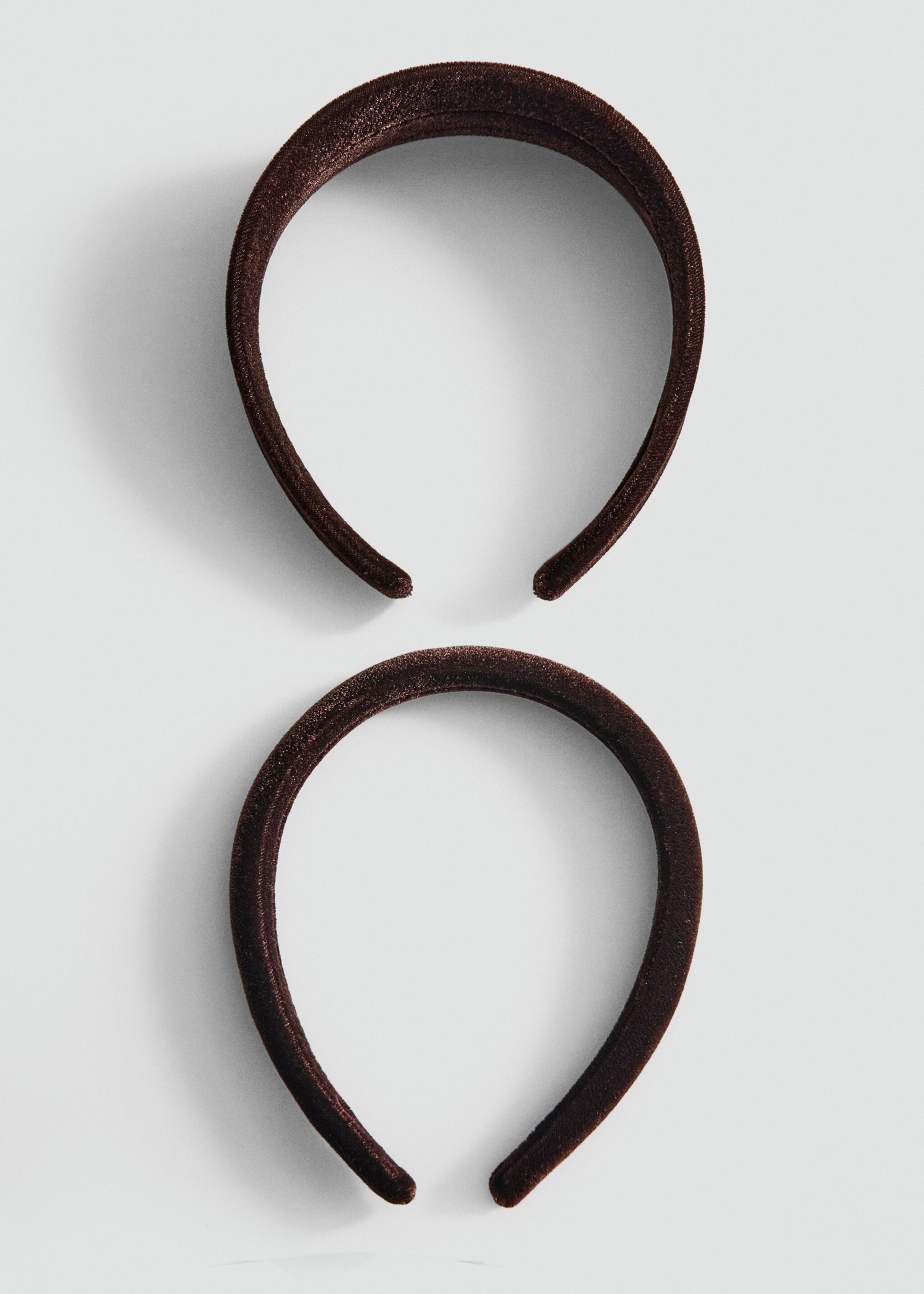 Pack of 2 velvet headbands - Article without model, Brown. Ref: 17099110-00.