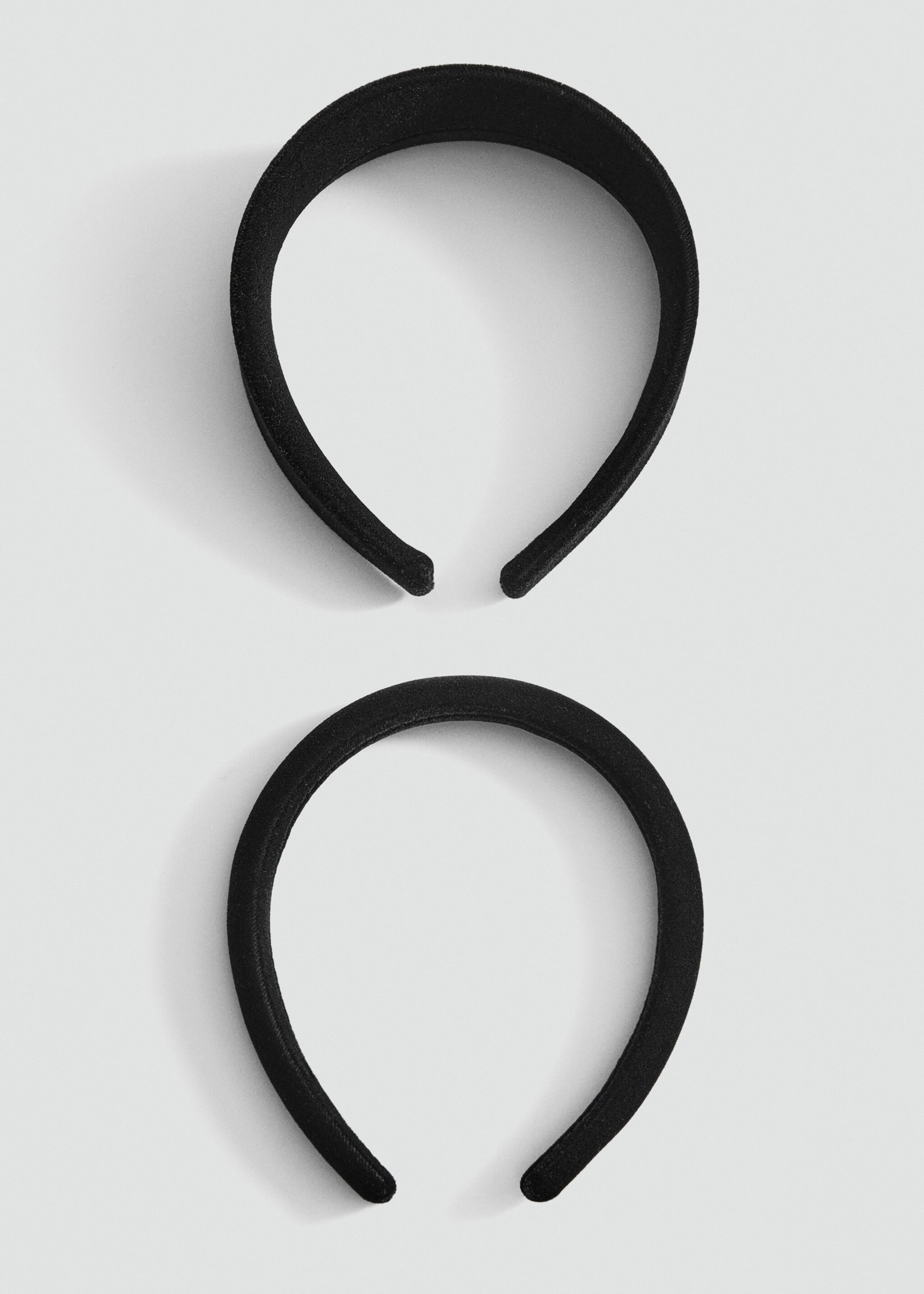 Pack of 2 velvet headbands - Article without model, Black. Ref: 17099110-00.