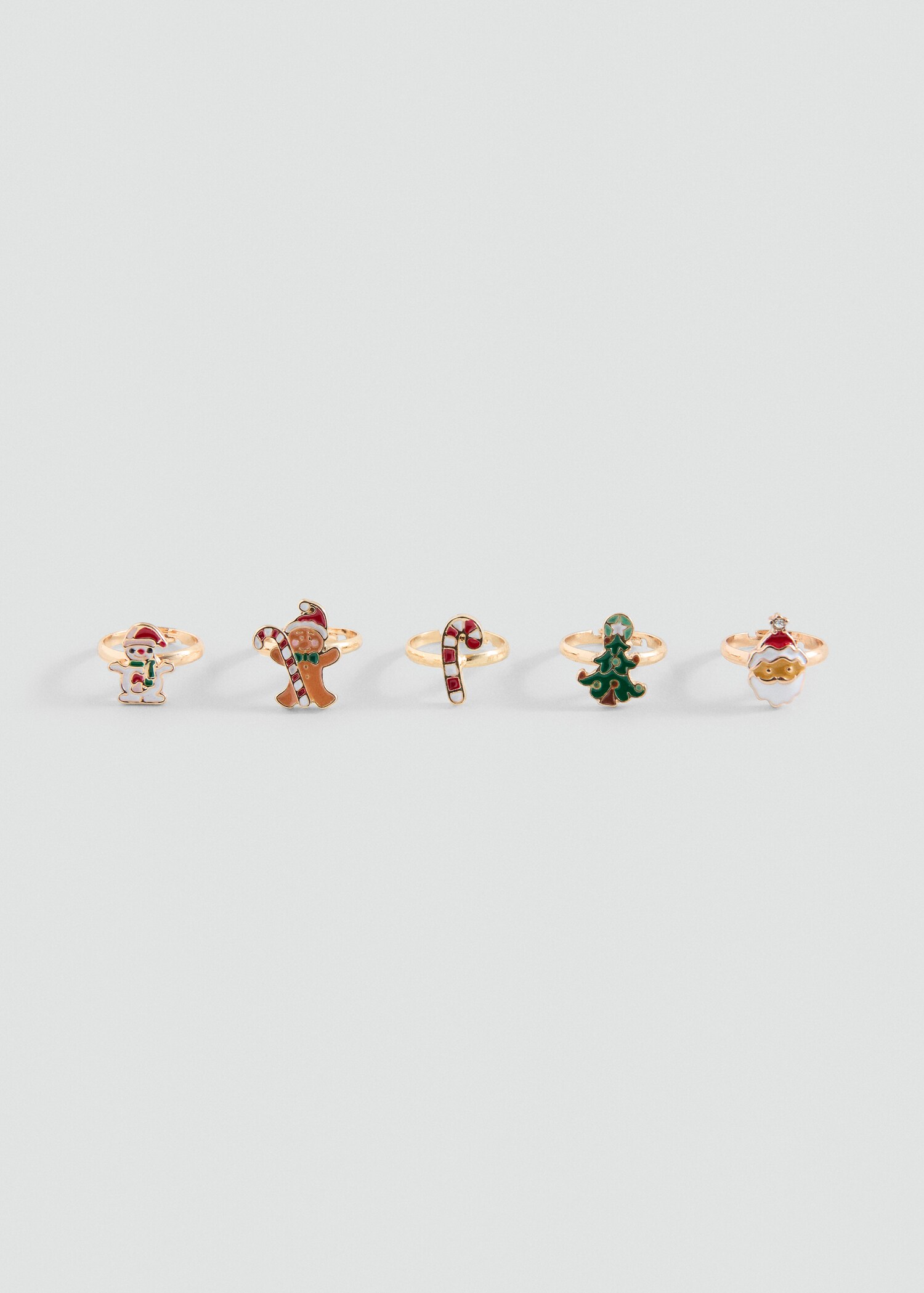 Pack of 5 Christmas rings - Article without model