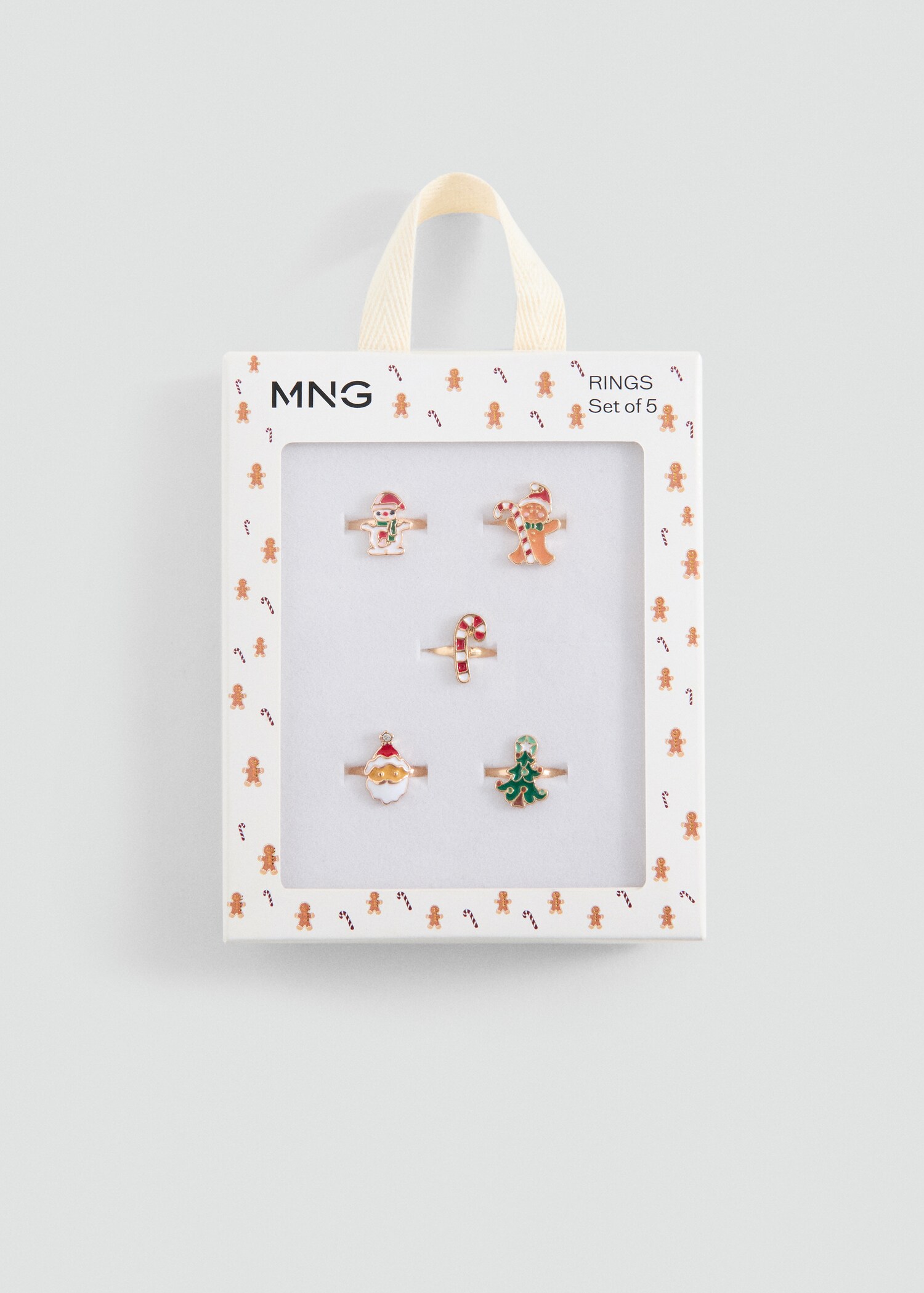 Pack of 5 Christmas rings - Details of the article 1