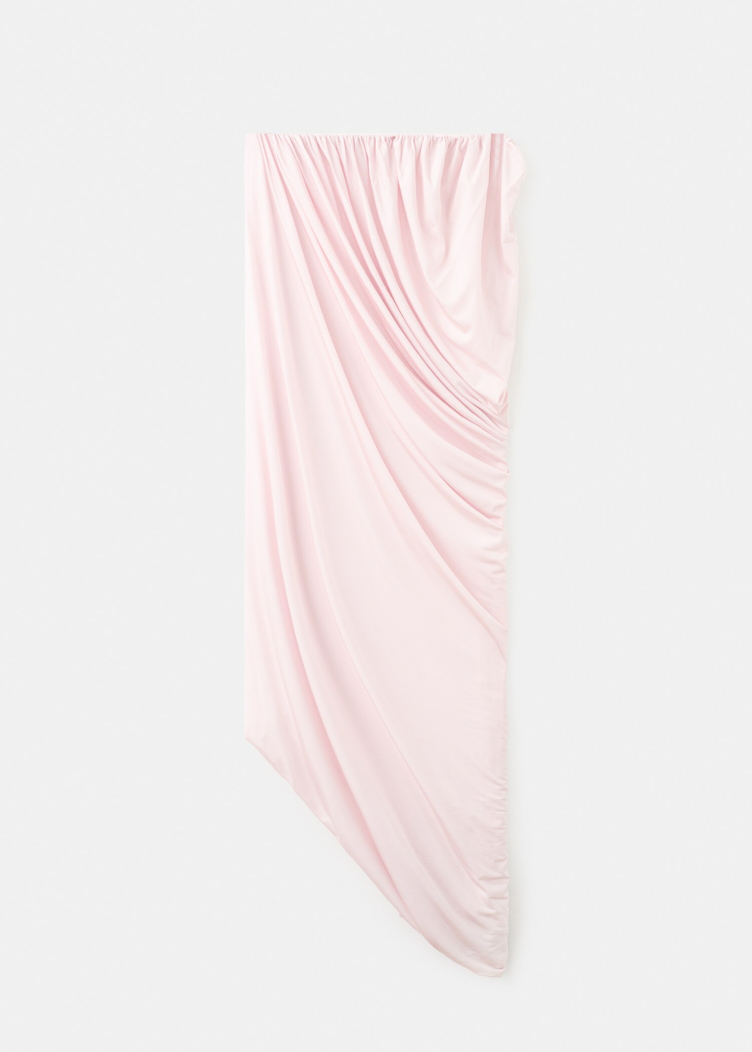 Draped asymmetrical bandeau dress - Article without model