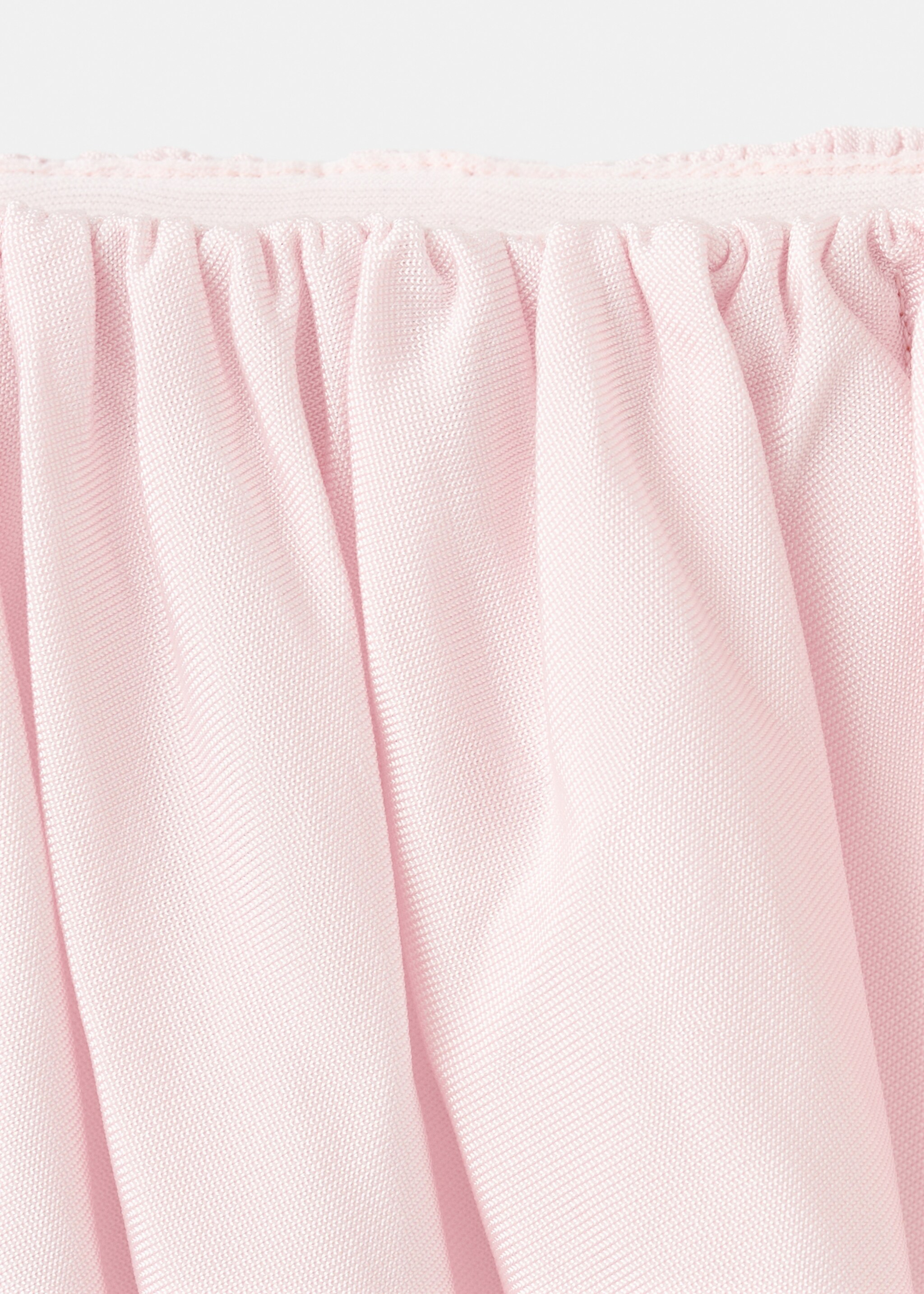 Draped asymmetrical bandeau dress - Details of the article 8, Pastel Pink. Ref: 17099119-00.