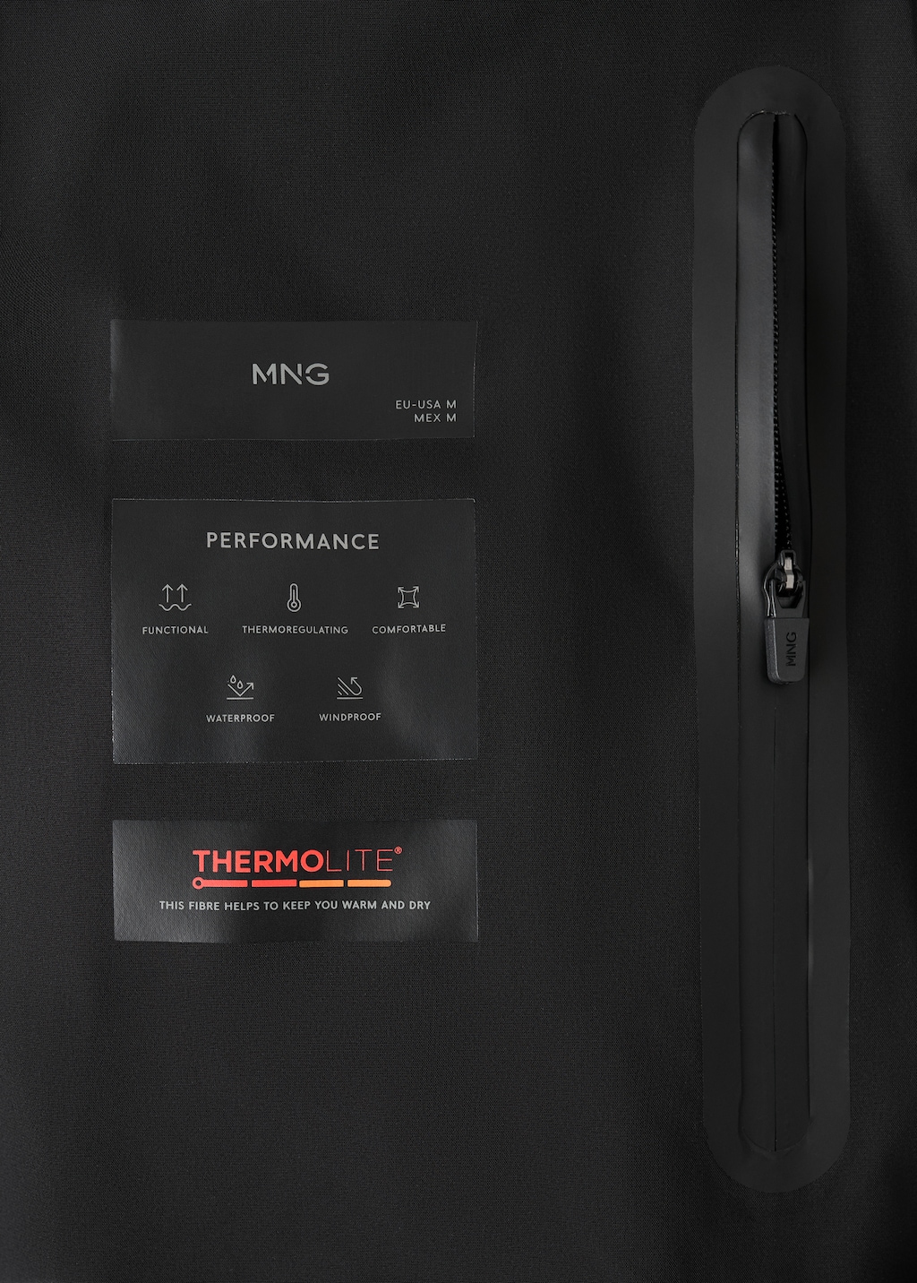 Long waterproof anorak with Thermolite® padding