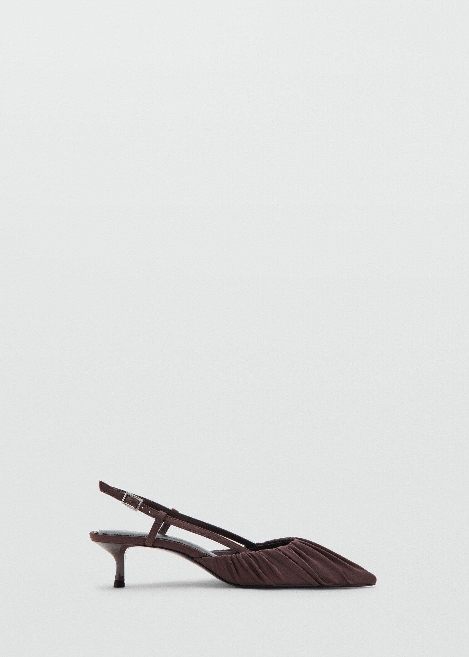 Ruched kitten-heel shoes - Article without model