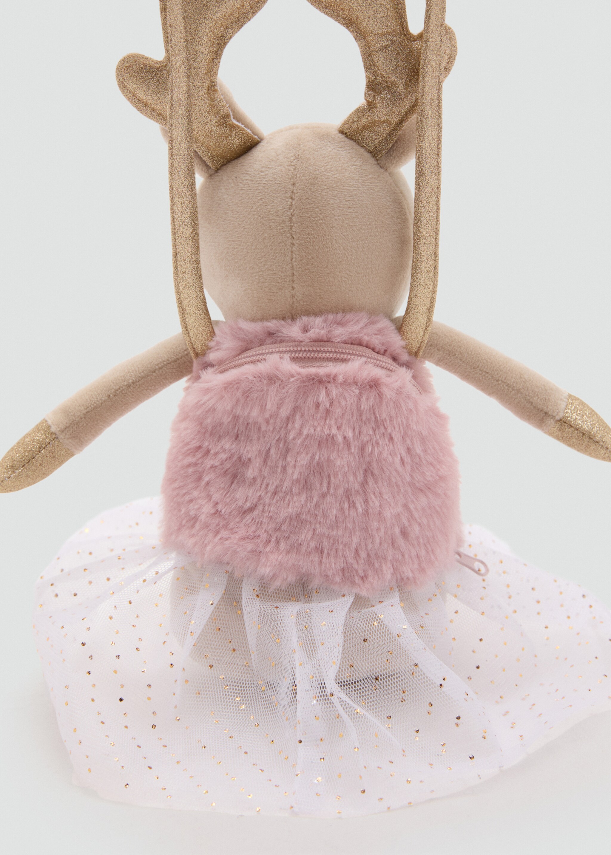 Reindeer bag - Details of the article 1, Pale Pink. Ref: 17099208-00.