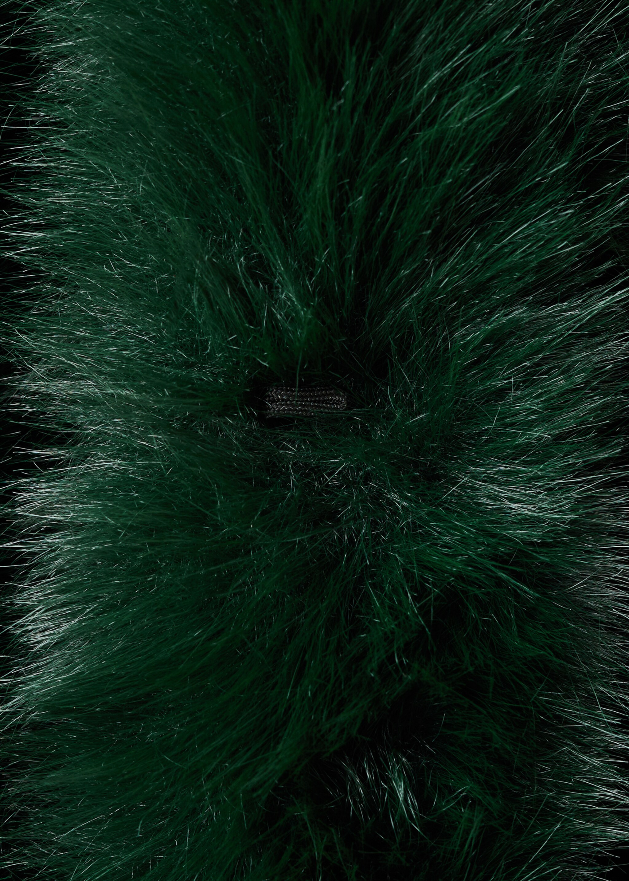 Faux fur cropped jacket - Details of the article 8, Green. Ref: 17099211-00.