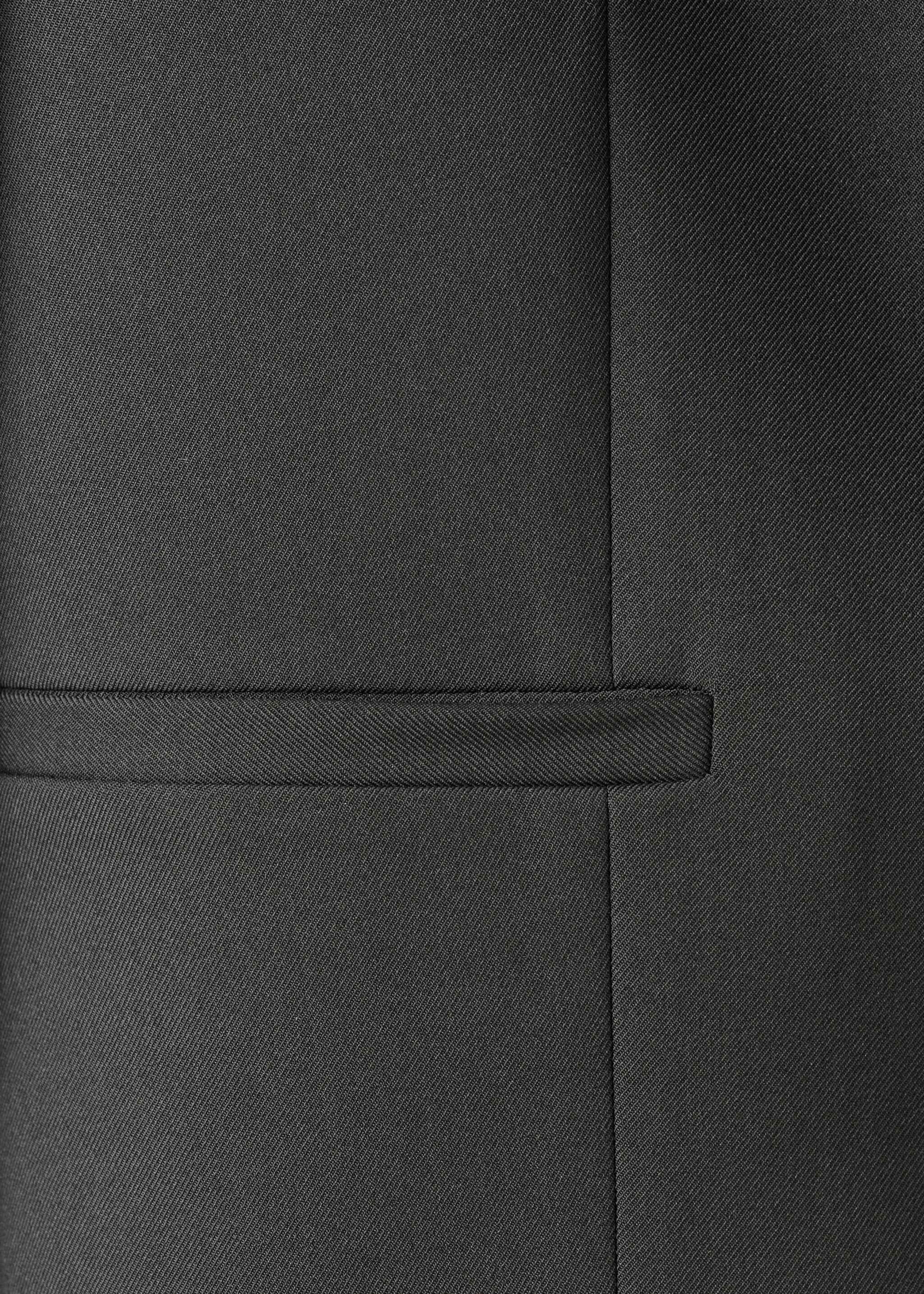 Crop suit blazer - Details of the article 0, Black. Ref: 17099212-00.