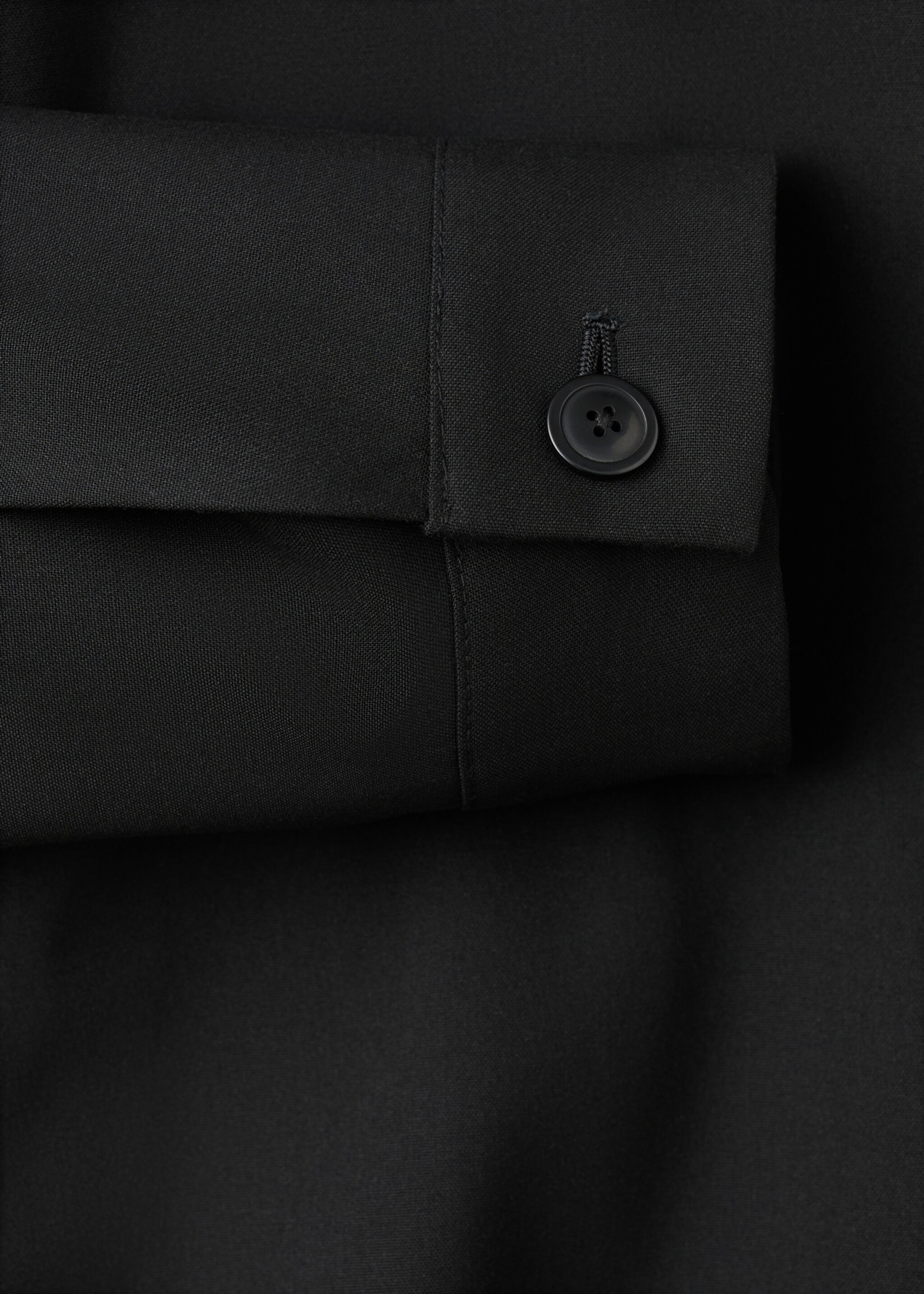Gerade Jacke mit Taschen - Detail des Artikels 0, Schwarz. Ref: 17099604-00.