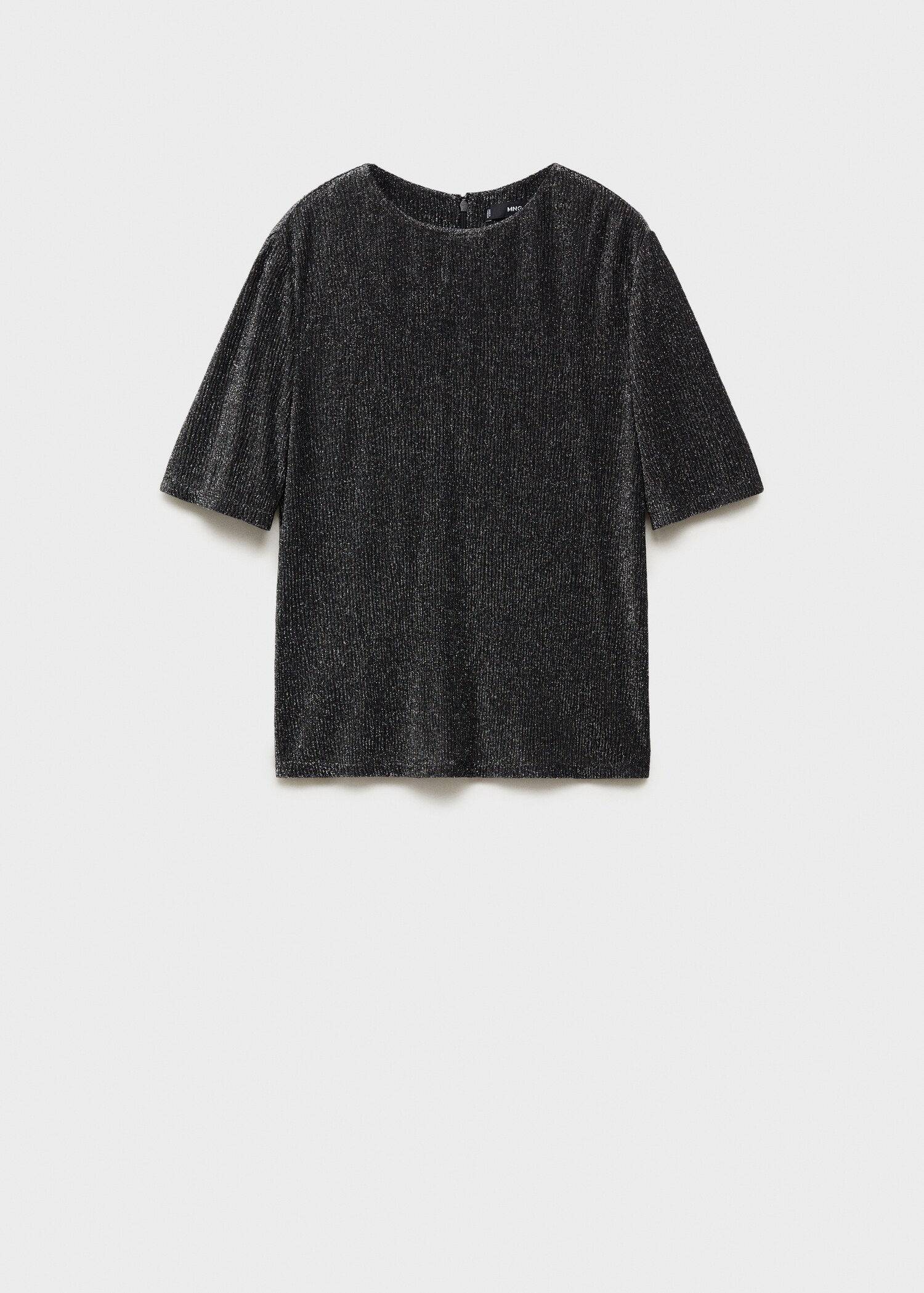 Short-sleeved lurex t-shirt - Article without model