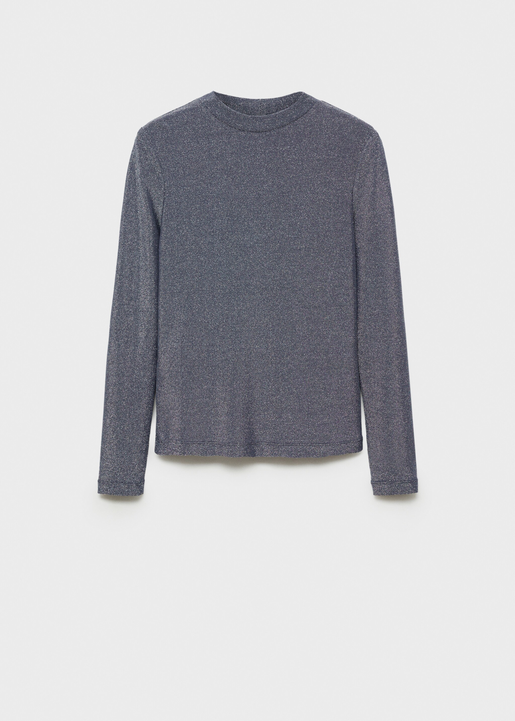 Lurex t-shirt with perkins neck - Article without model