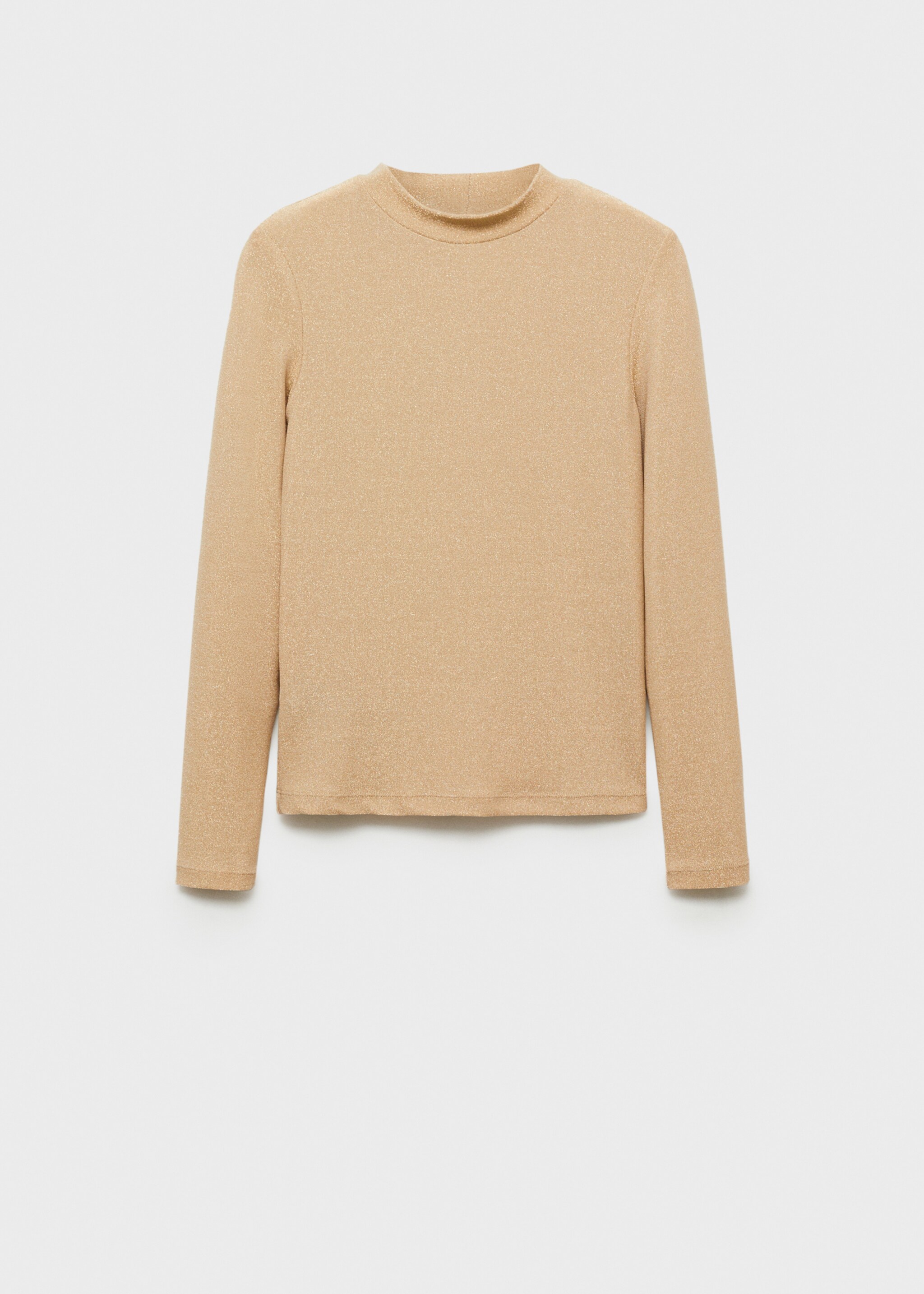 Lurex t-shirt with perkins neck - Article without model