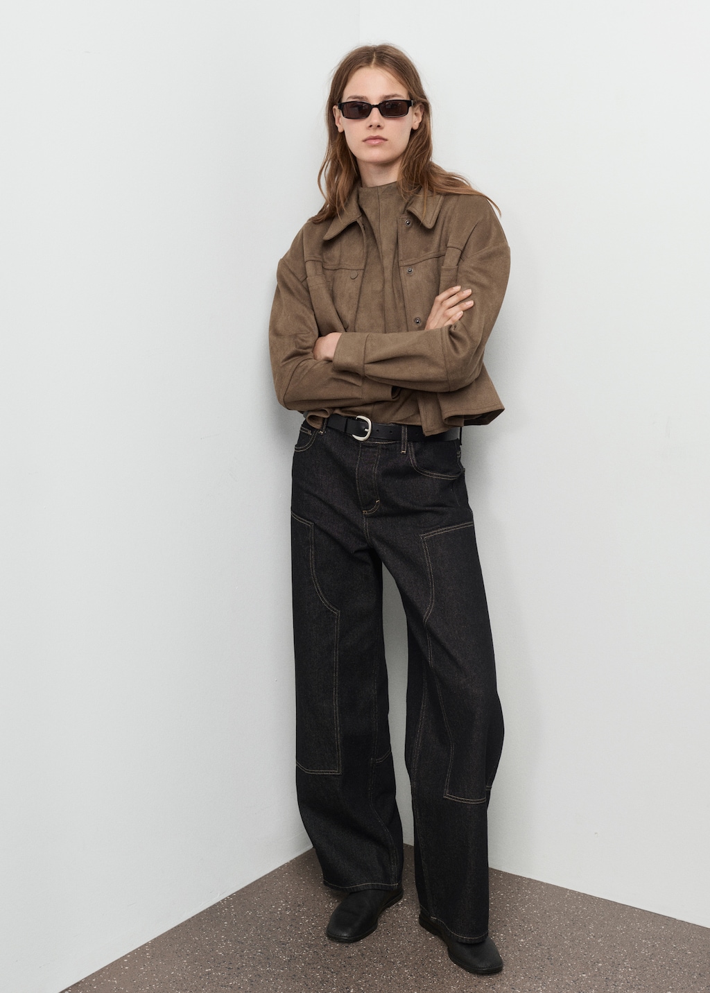 Faux-effect jacket with pockets