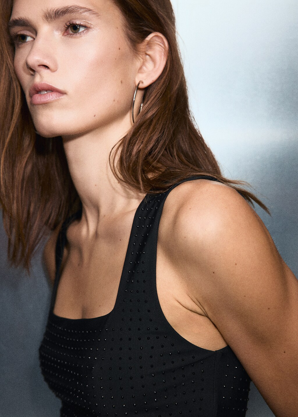 Mango Strappy top with rhinestone detail