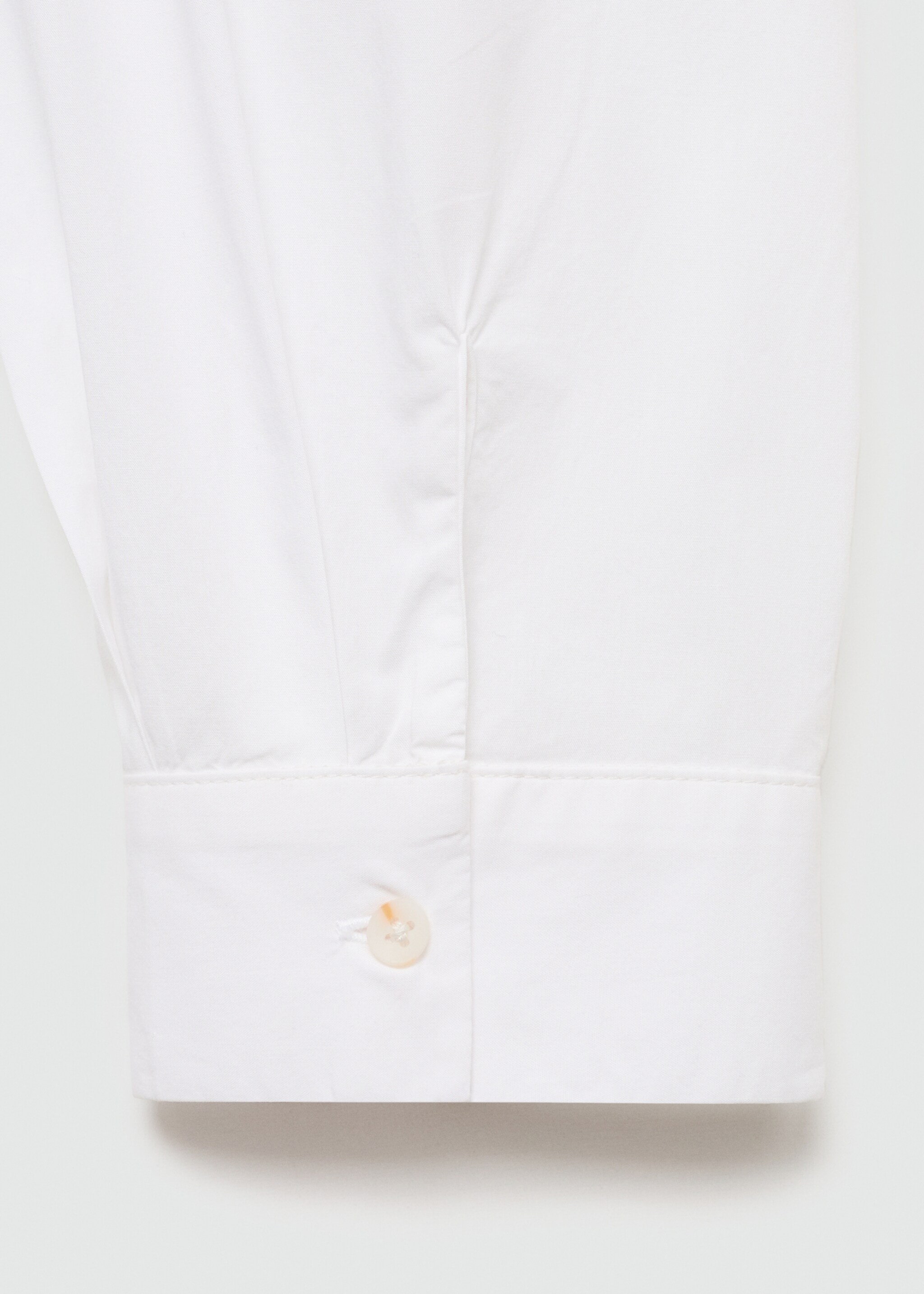 Camisa algodón botón decorativo - Detalle del artículo 0, Blanco roto. Ref: 17150579-00.