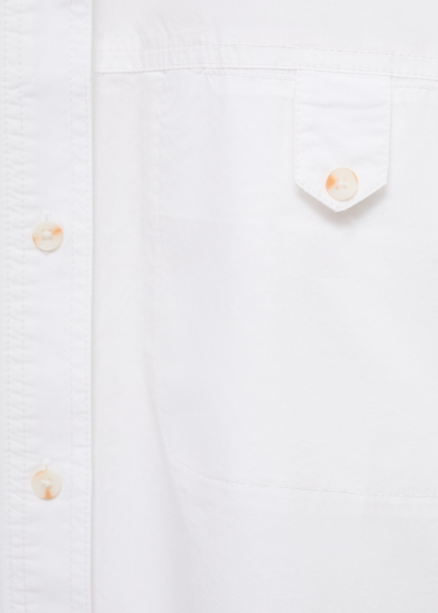 Camisa algodón botón decorativo - Detalle del artículo 8