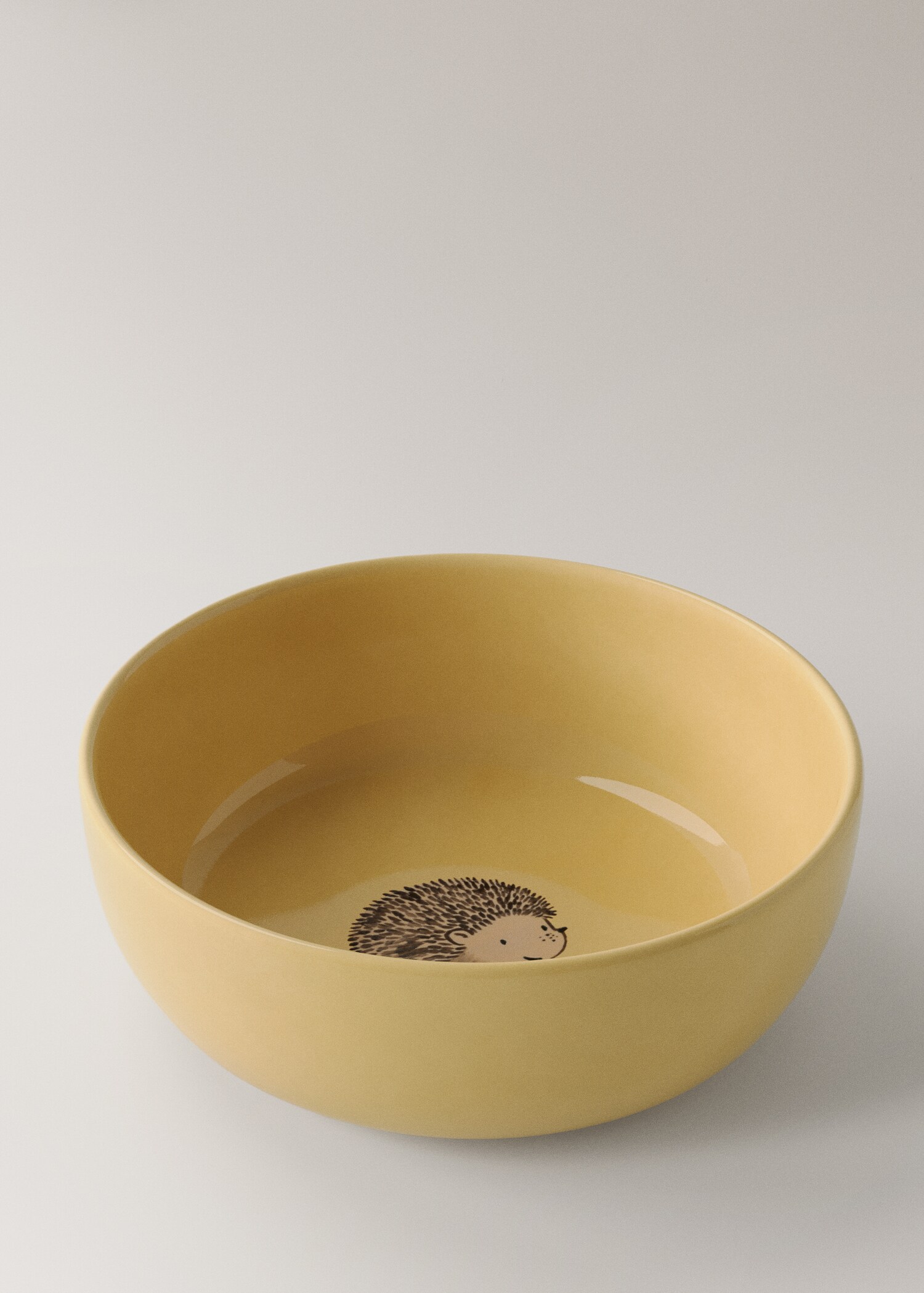 Medium stoneware bowl with plain design - Details of the article 1