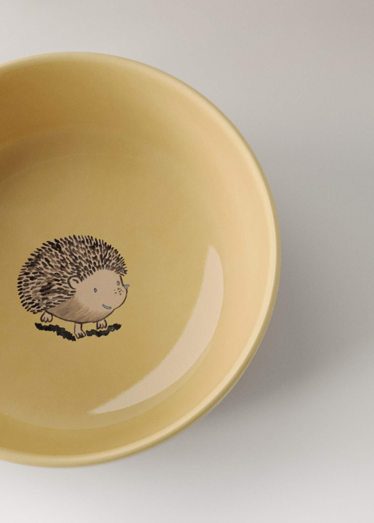 Medium stoneware bowl with plain design - Details of the article 2