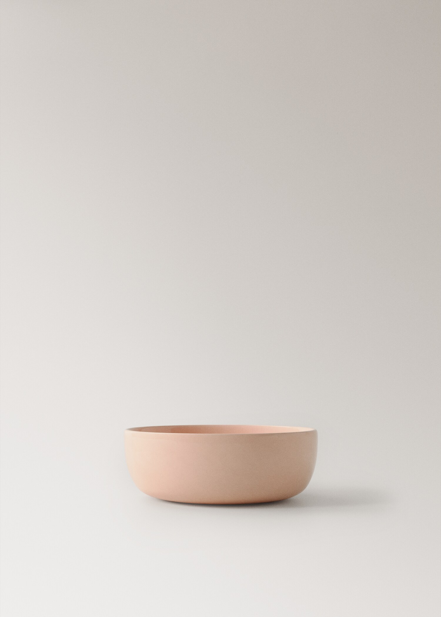 Medium stoneware bowl with plain design - Article without model