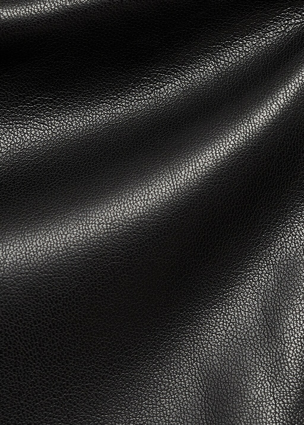 Off-the-shoulder faux-leather top